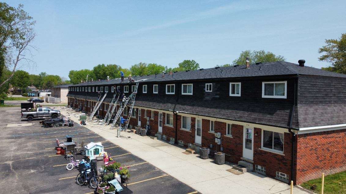 Commercial Roofing Installation using IKO DYNASTY - Granite Black by JNR Roofing LLC