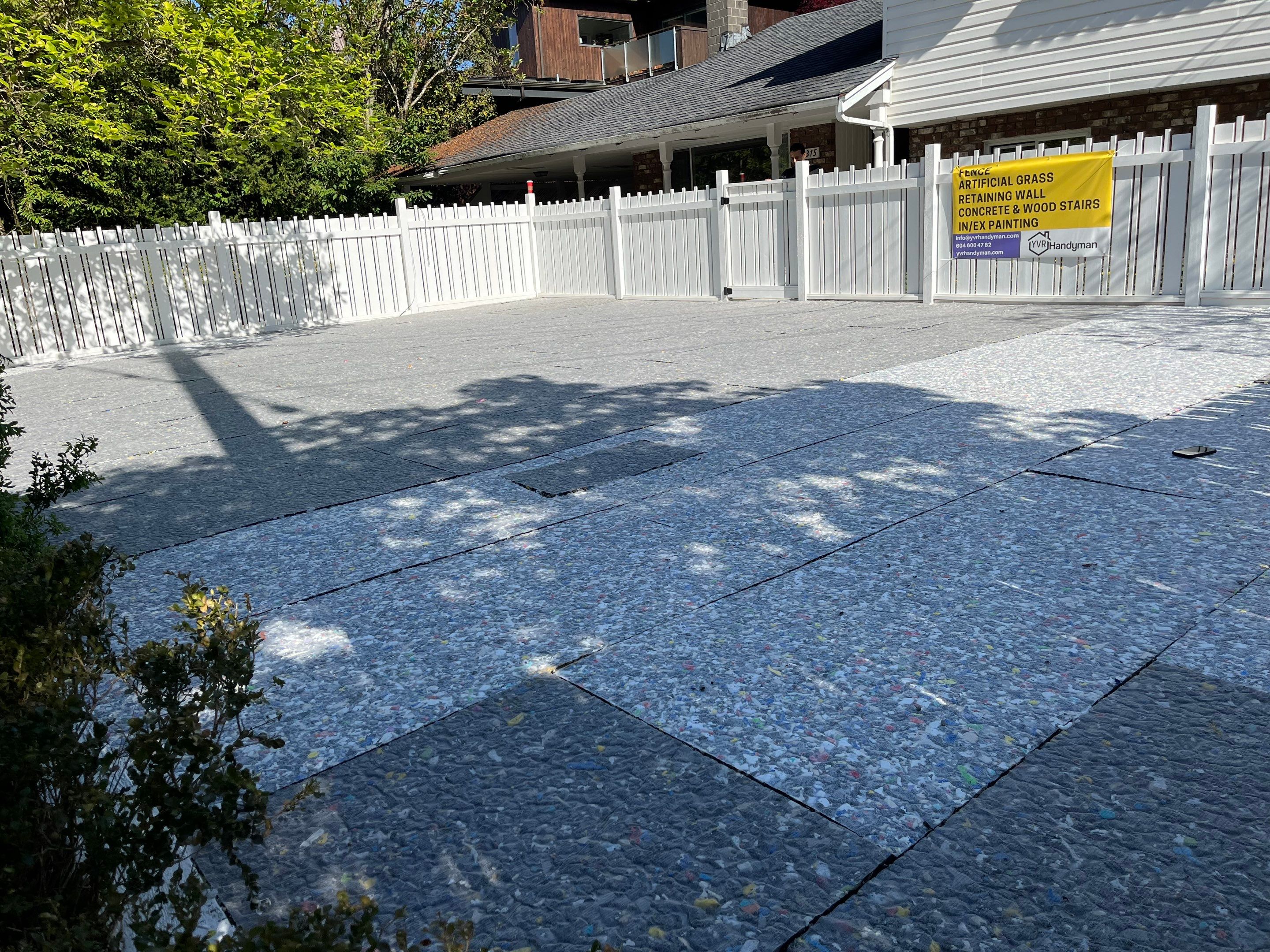 Artificial Grass and Custom Fence For KidiKare Daycare by YVR Construction Group