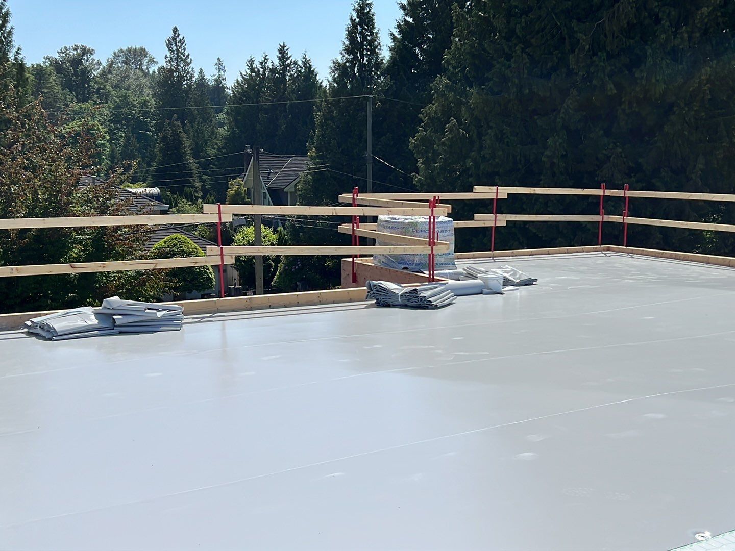 Residential Roofing Installation using Durolast roofing membrane by Top Notch Roofing Inc