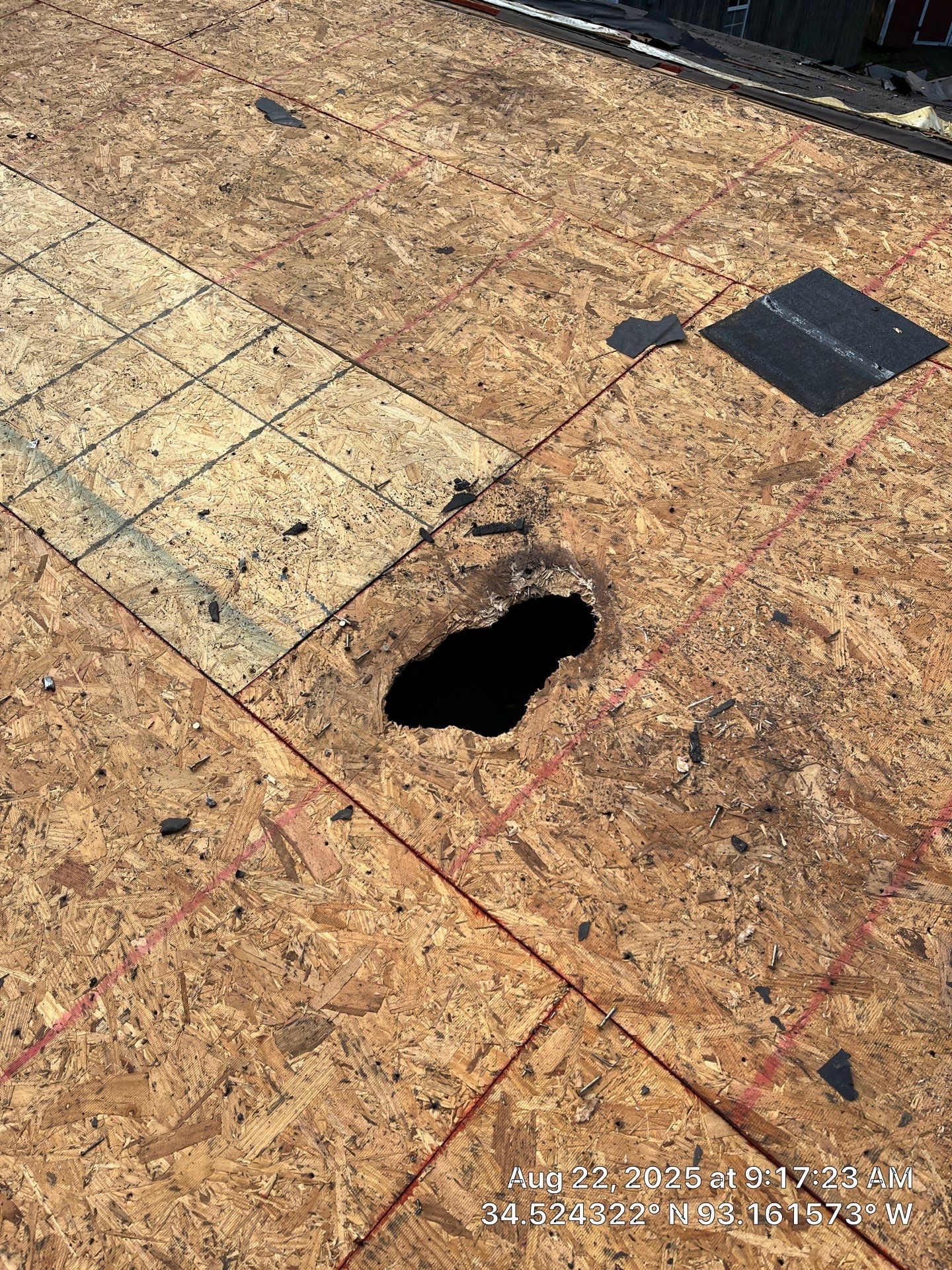 GAF Timberline HDZ Roof Replacement and Decking Repair in Hot Springs by Temple Roofing and Exteriors