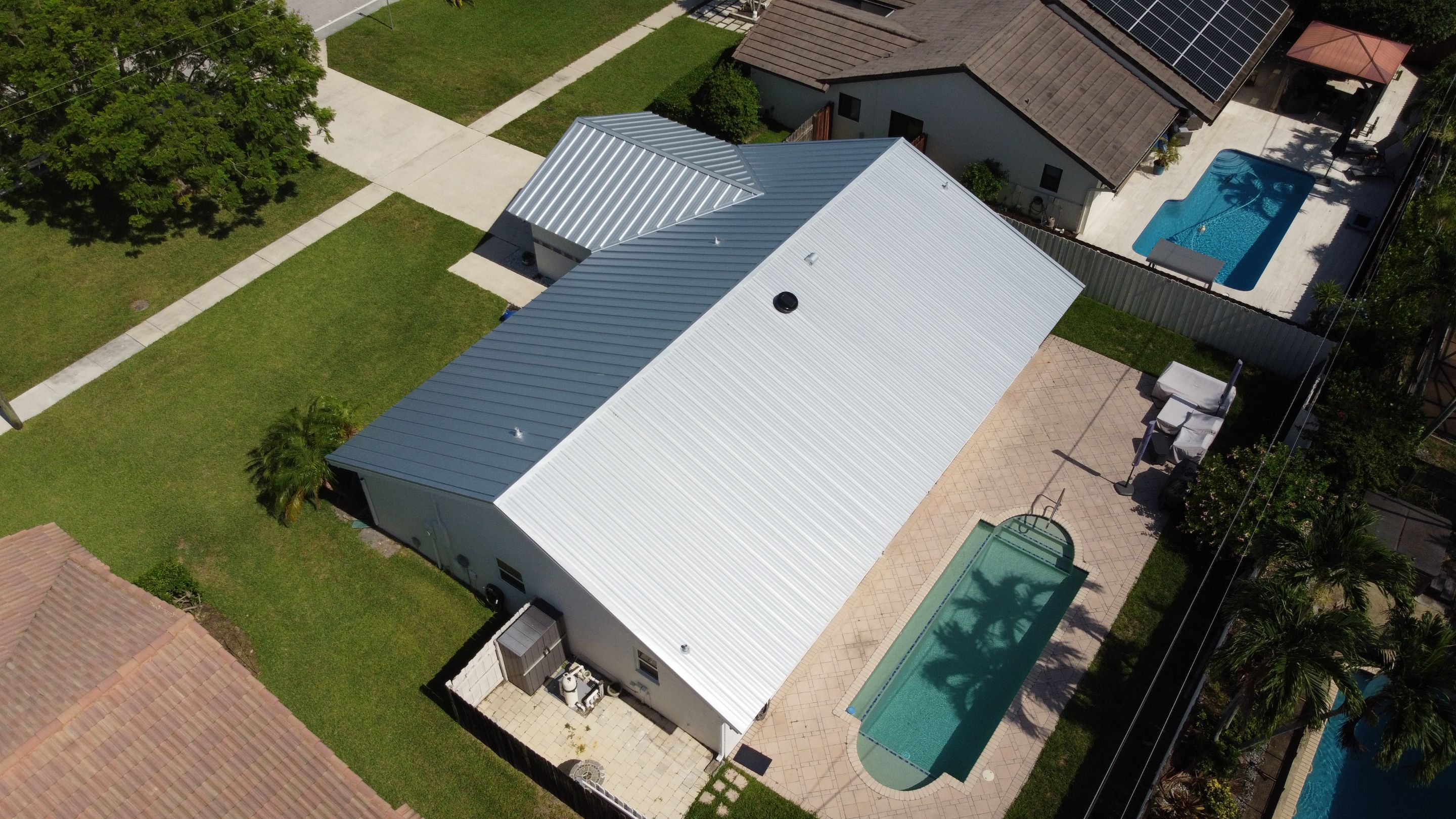 Residential Roofing Installation using Mil Finish-Unpainted by BLUES BROTHERS CONSTRUCTION CORP