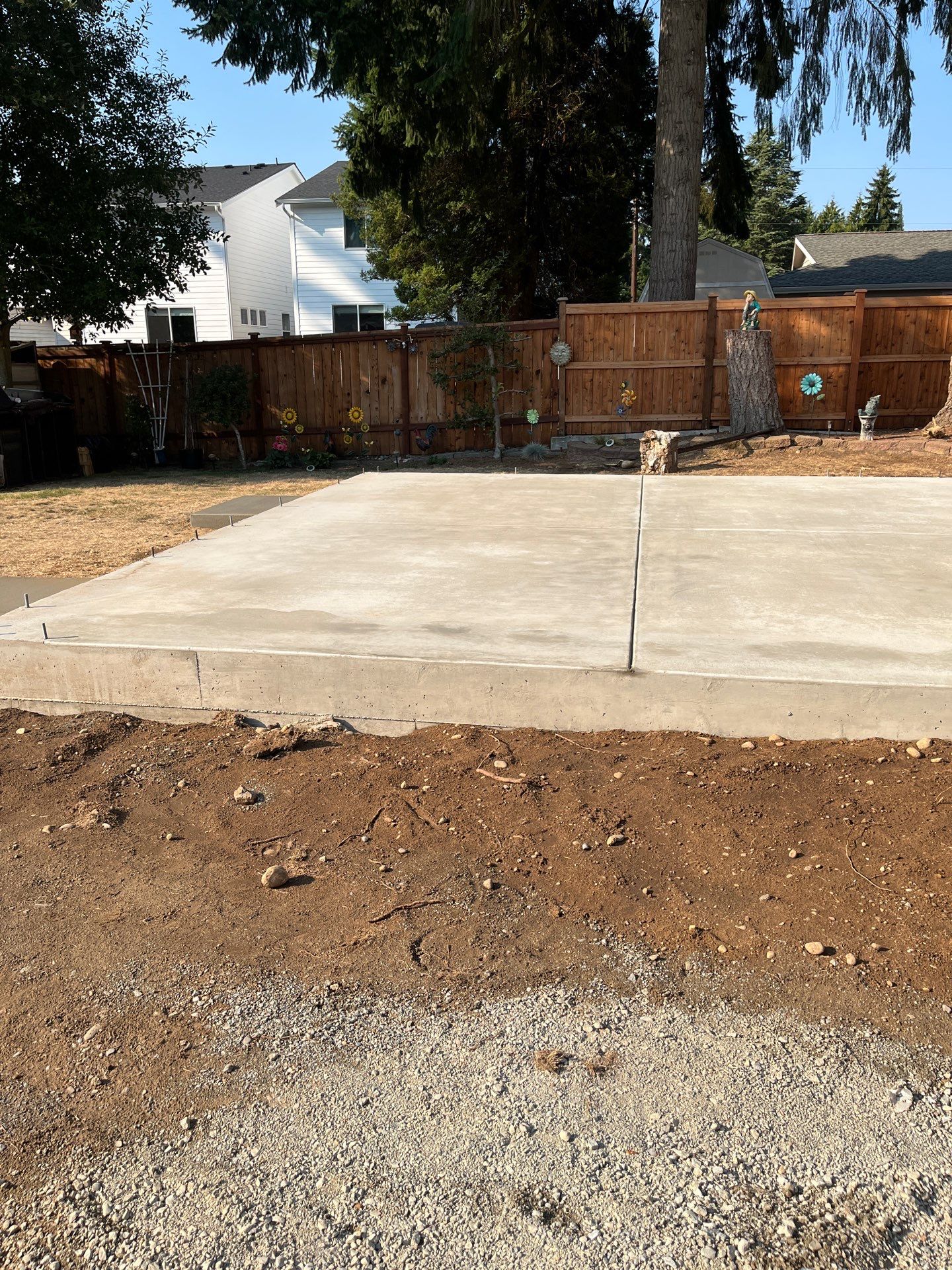 Backyard Concrete Slab Installation | Everett  by Jireh Asphalt & Concrete Inc 