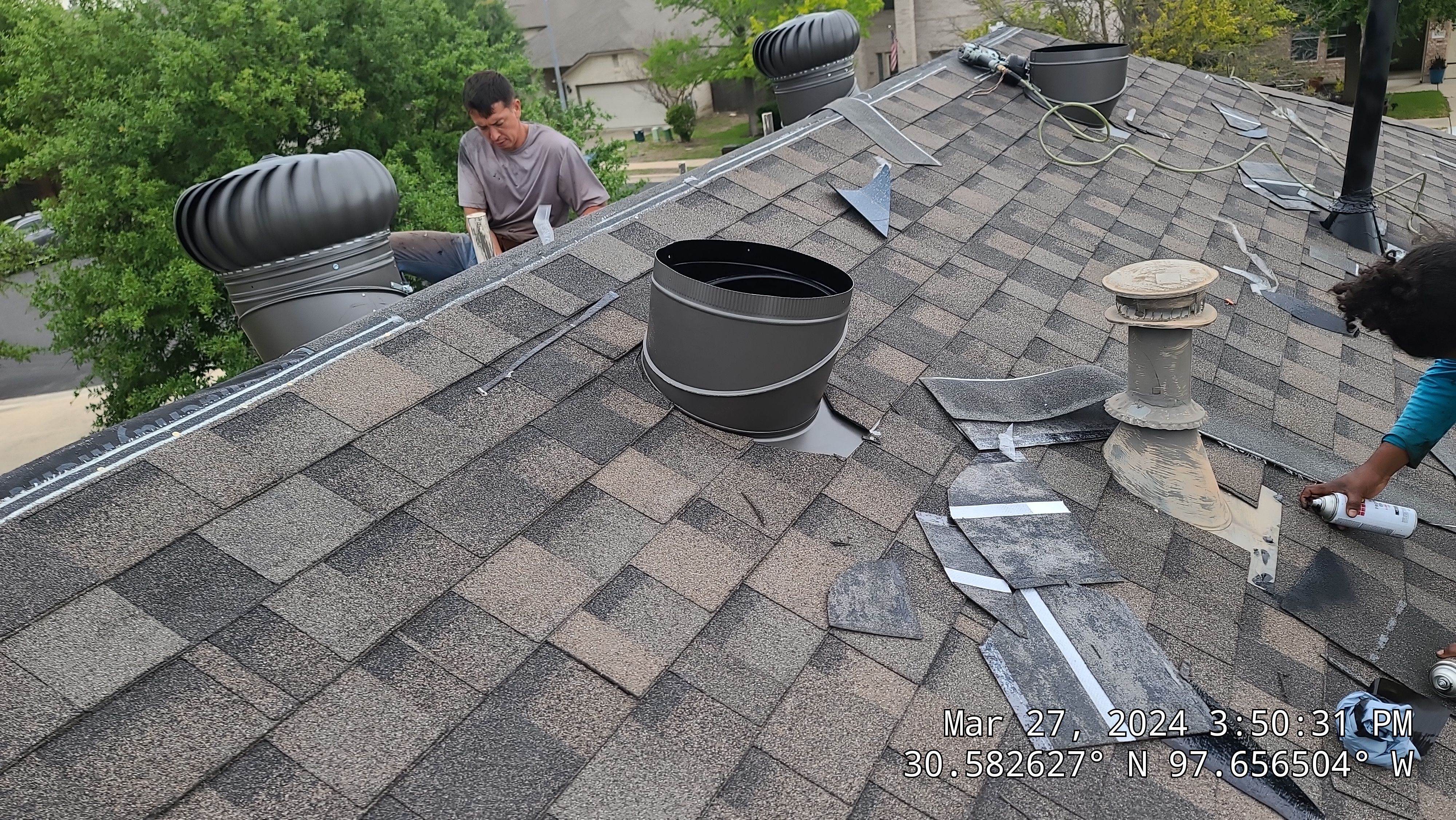 Complete Roofing Replacement and Hail Damage Restoration in Round Rock by Caliber Restoration LLC