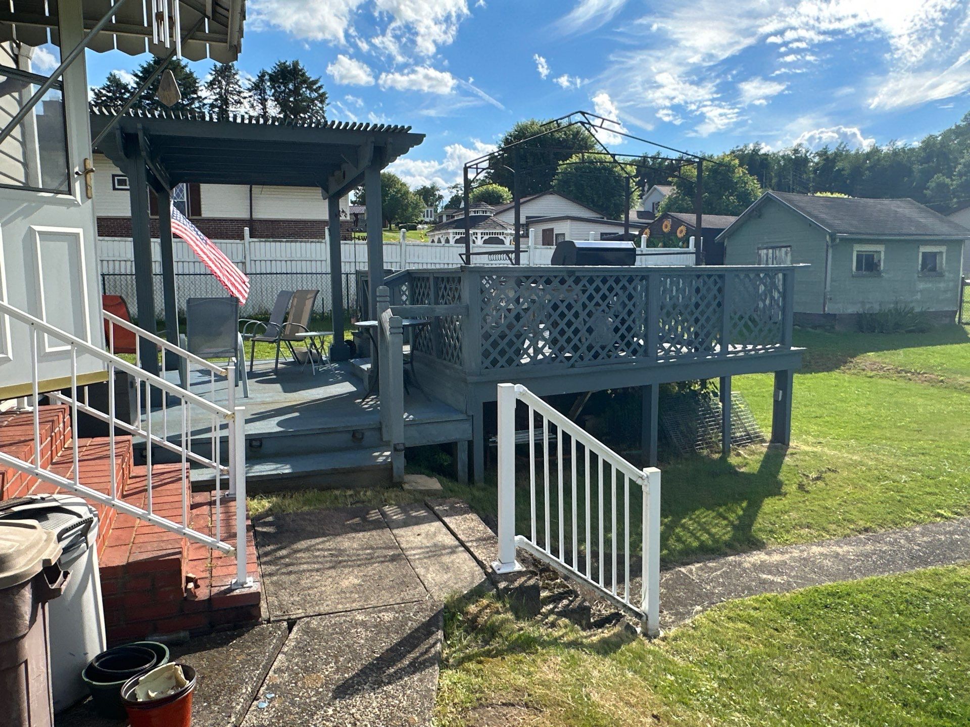 Custom Composite Deck in Hiller, PA by Cousins Roofing Siding & Decks