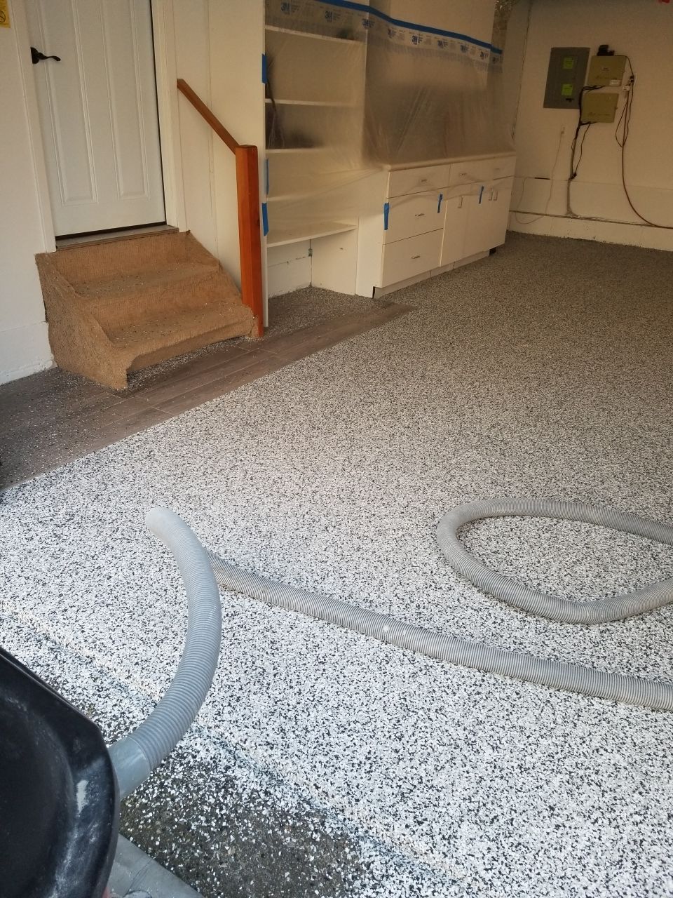 Garage Floor in Domino by Spectrum Painting, LLC