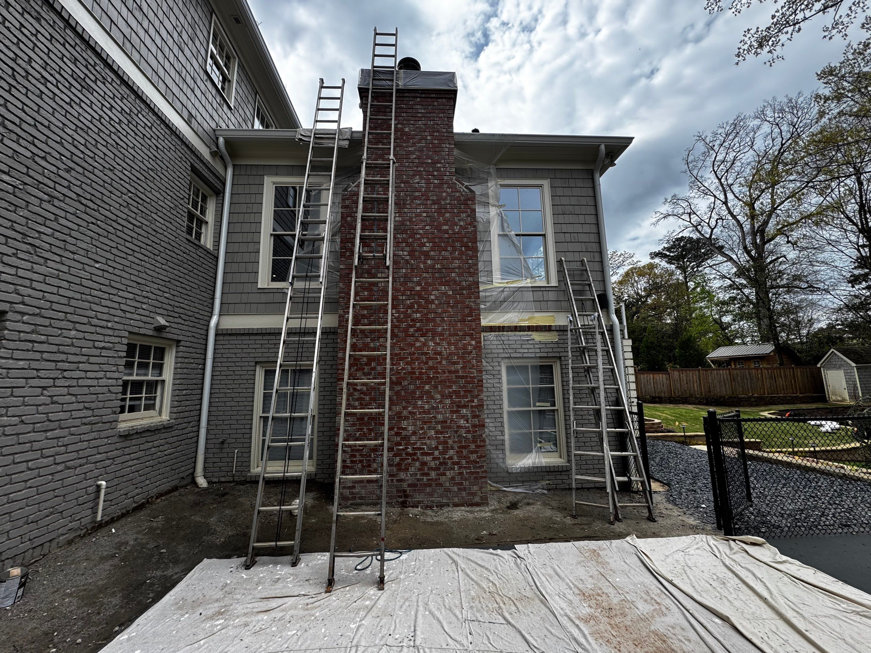 Chimney- Exterior Refresh by Praise God Painting, LLC