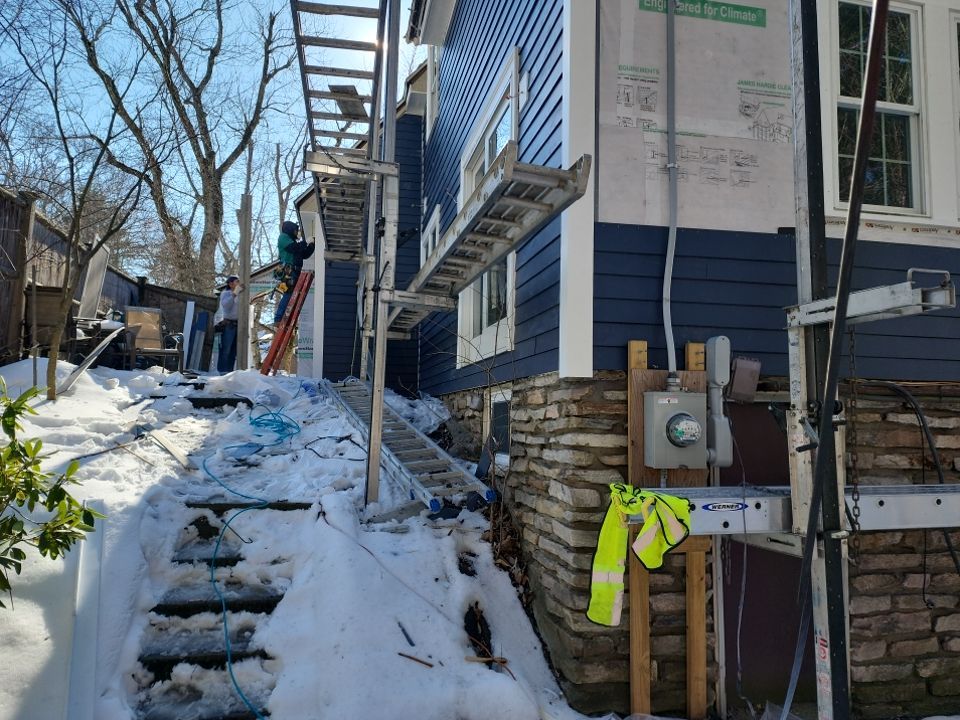Siding Installation using James Hardie by UBrothers Construction