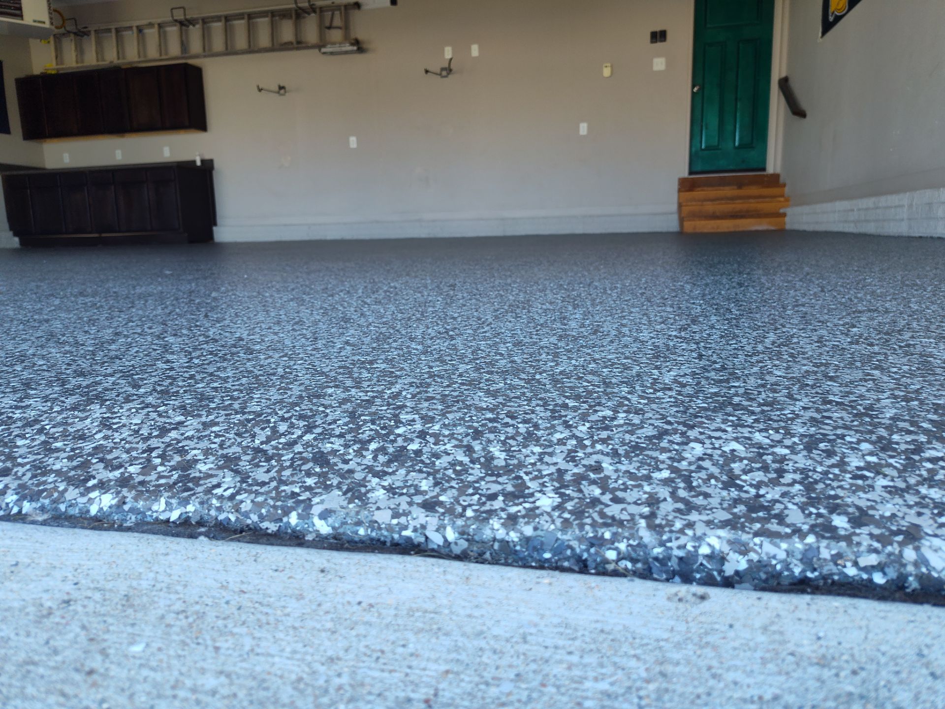 Another Garage Protected from Rock Salt & Chemicals by Revival Concrete Coatings, LLC