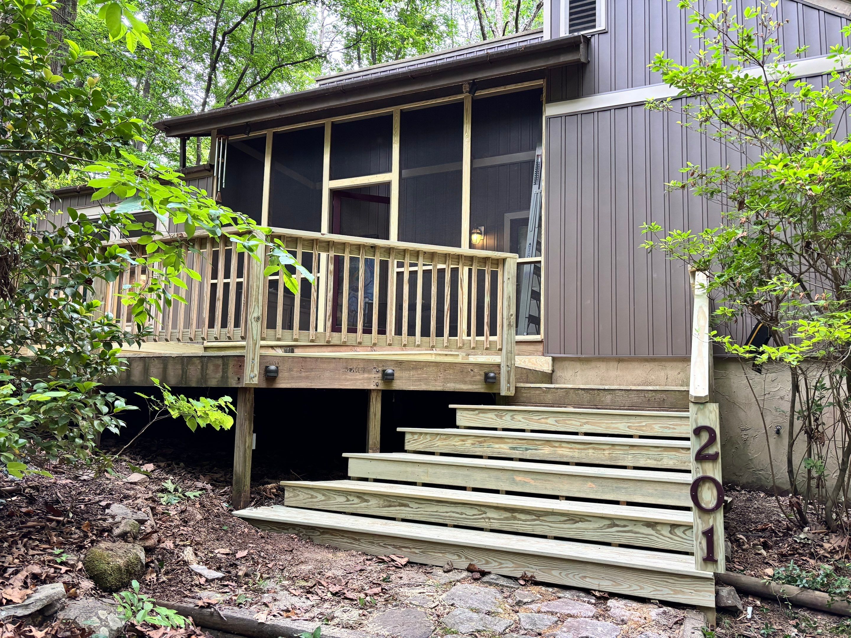 Deck Resurfacing, Siding Full Replacement, and Screened Porch Renovation in Chapel Hill by The Remodeling Company