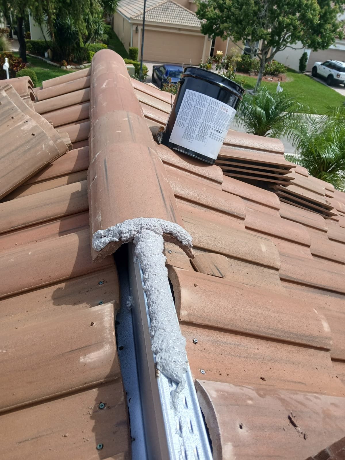 New Barrel Tile Roof Installation and Decking Repair in Boynton Beach by Aastro Roofing