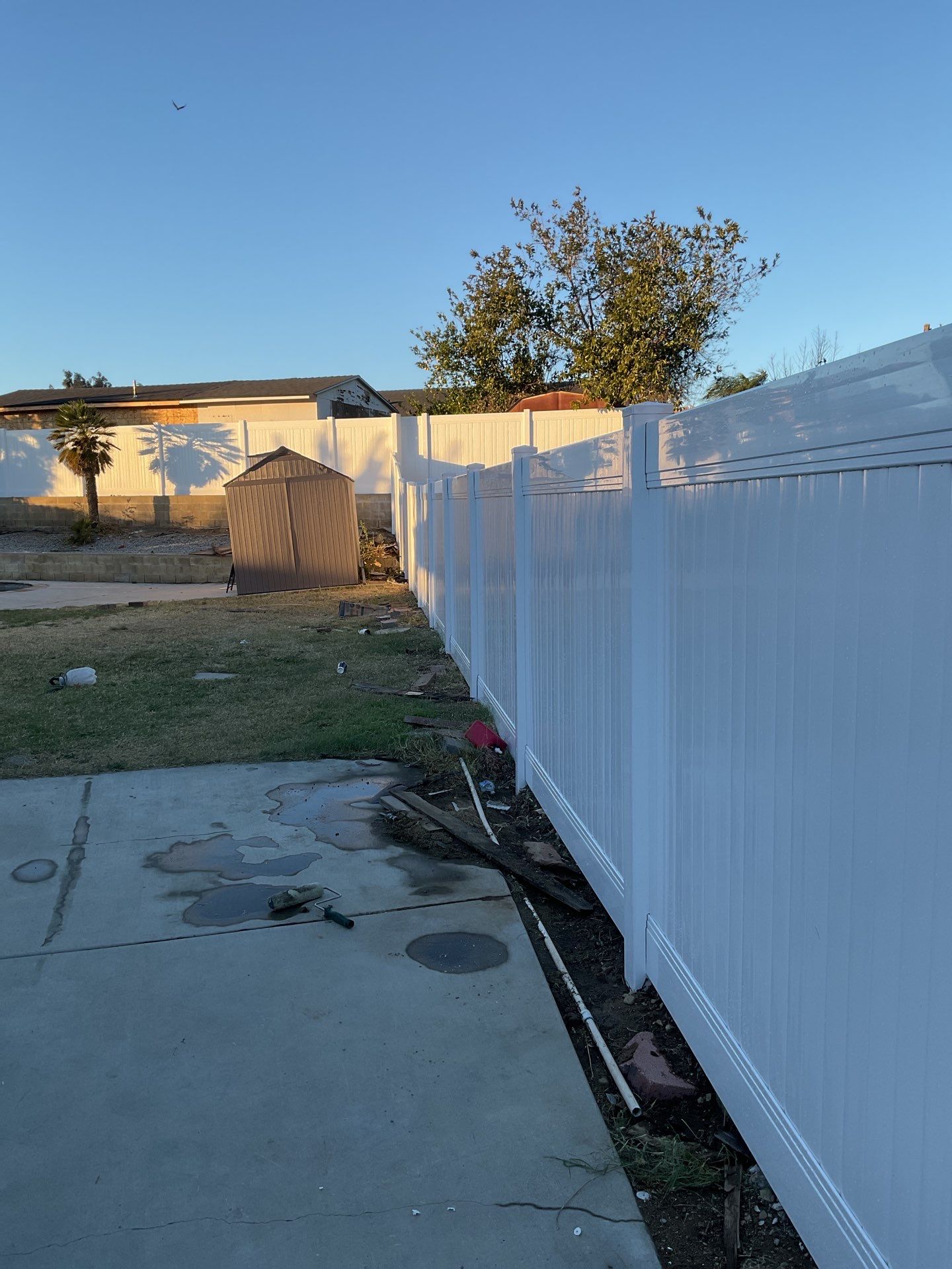 6ft White Privacy Fence  by Fence Guys Inc. 