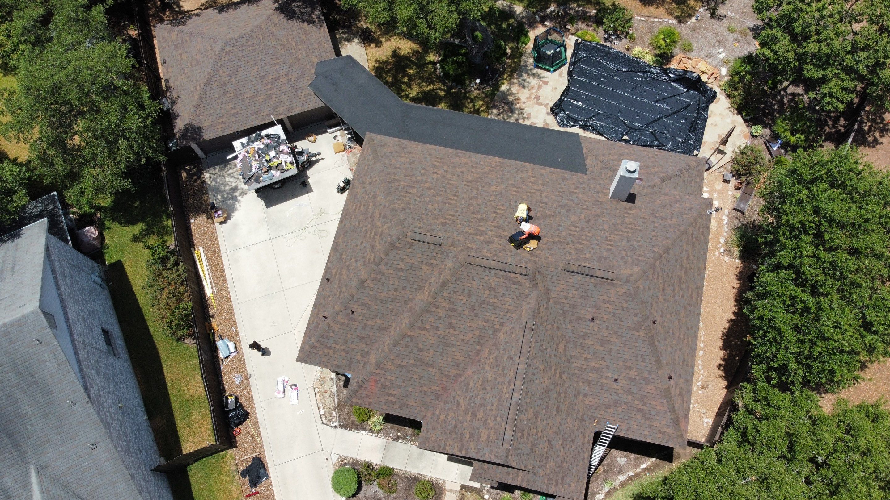 Residential Roofing Installation using Owens Corning Duration Storm Shingles by Bison Roofing  