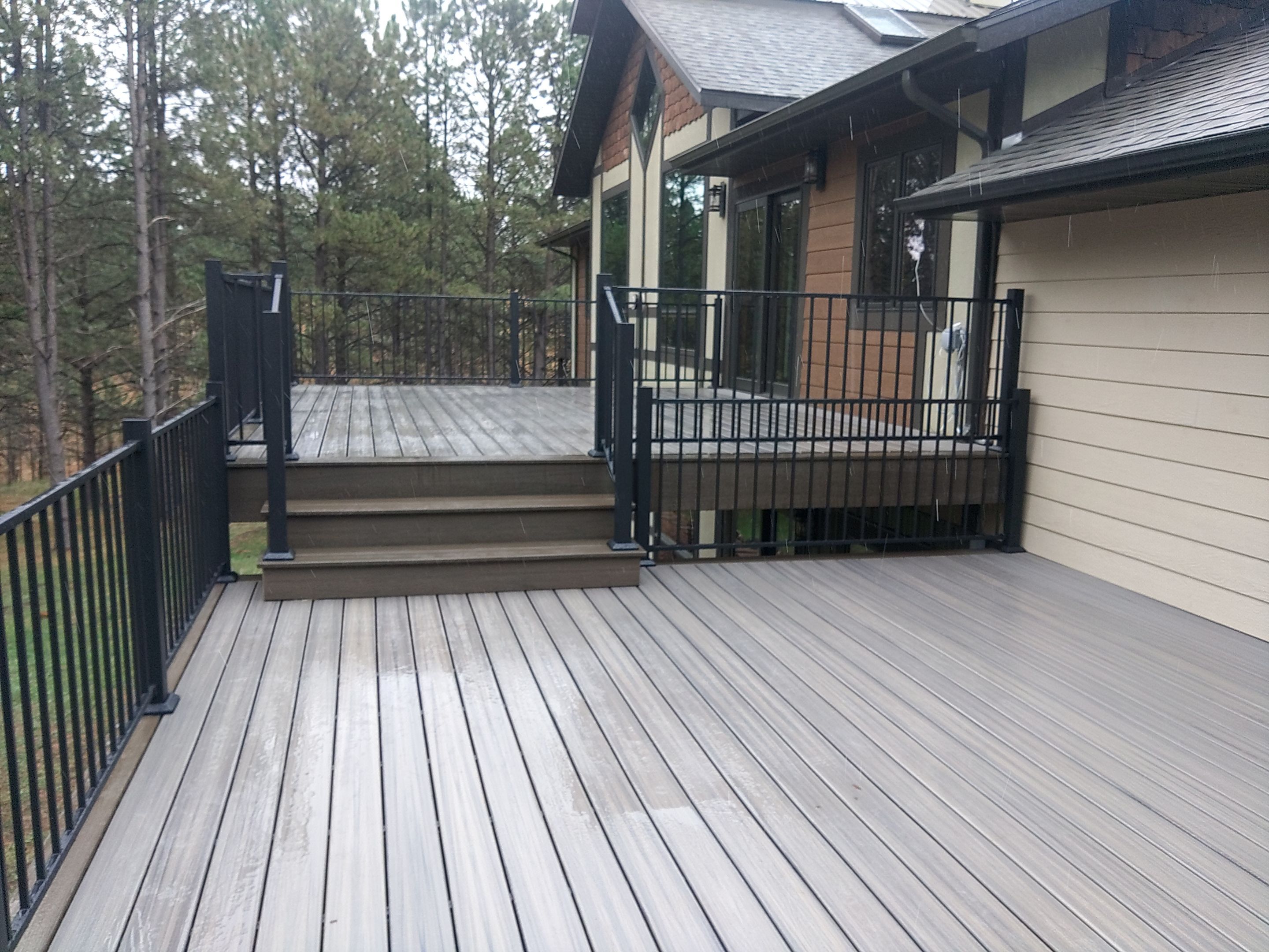 Deck Installation using Trex by Weather-Tite Exteriors LLC