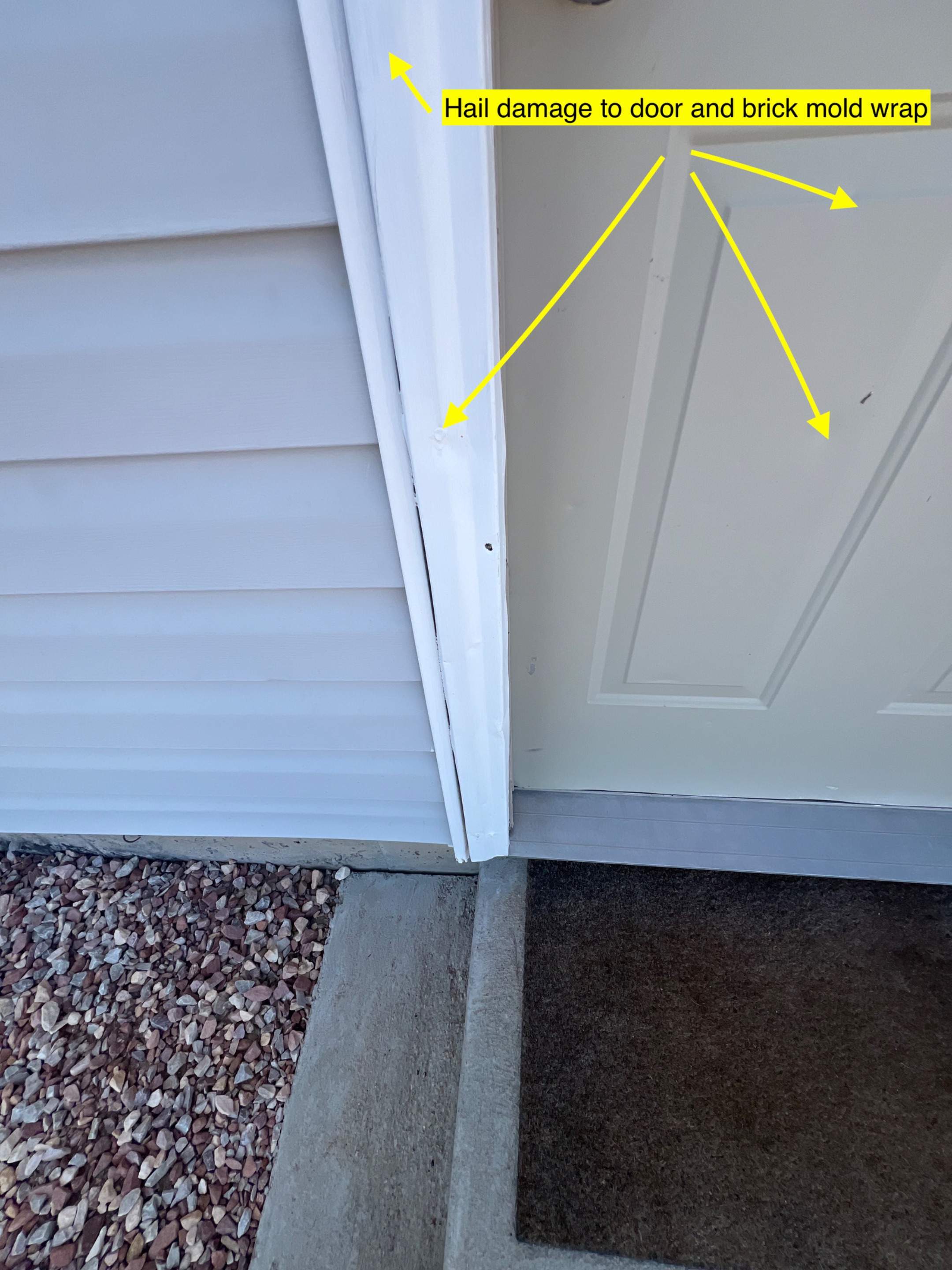 When it Hails in your neighborhood, Who do you call?  by 1st choice windows and siding
