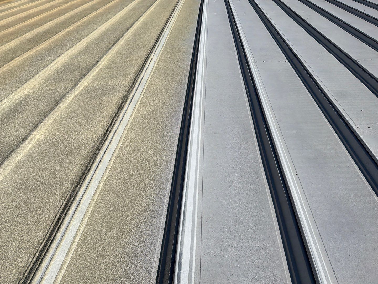 Sarasota Industrial Warehouse Metal Roof Silicone Coating Restoration by CES Roofing