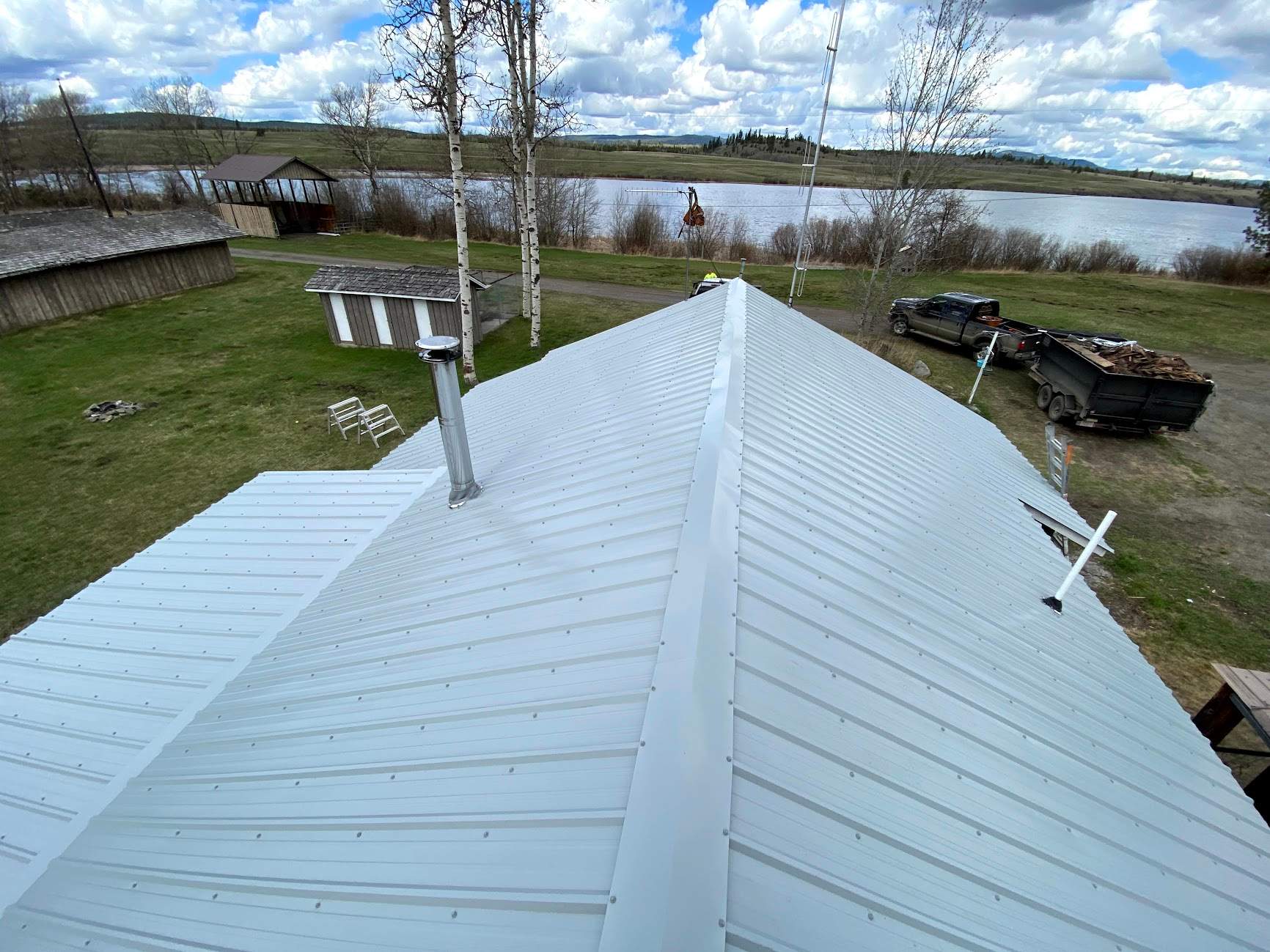 Residential Roofing Installation using Duraclad 26ga by Top Notch Roofing Inc