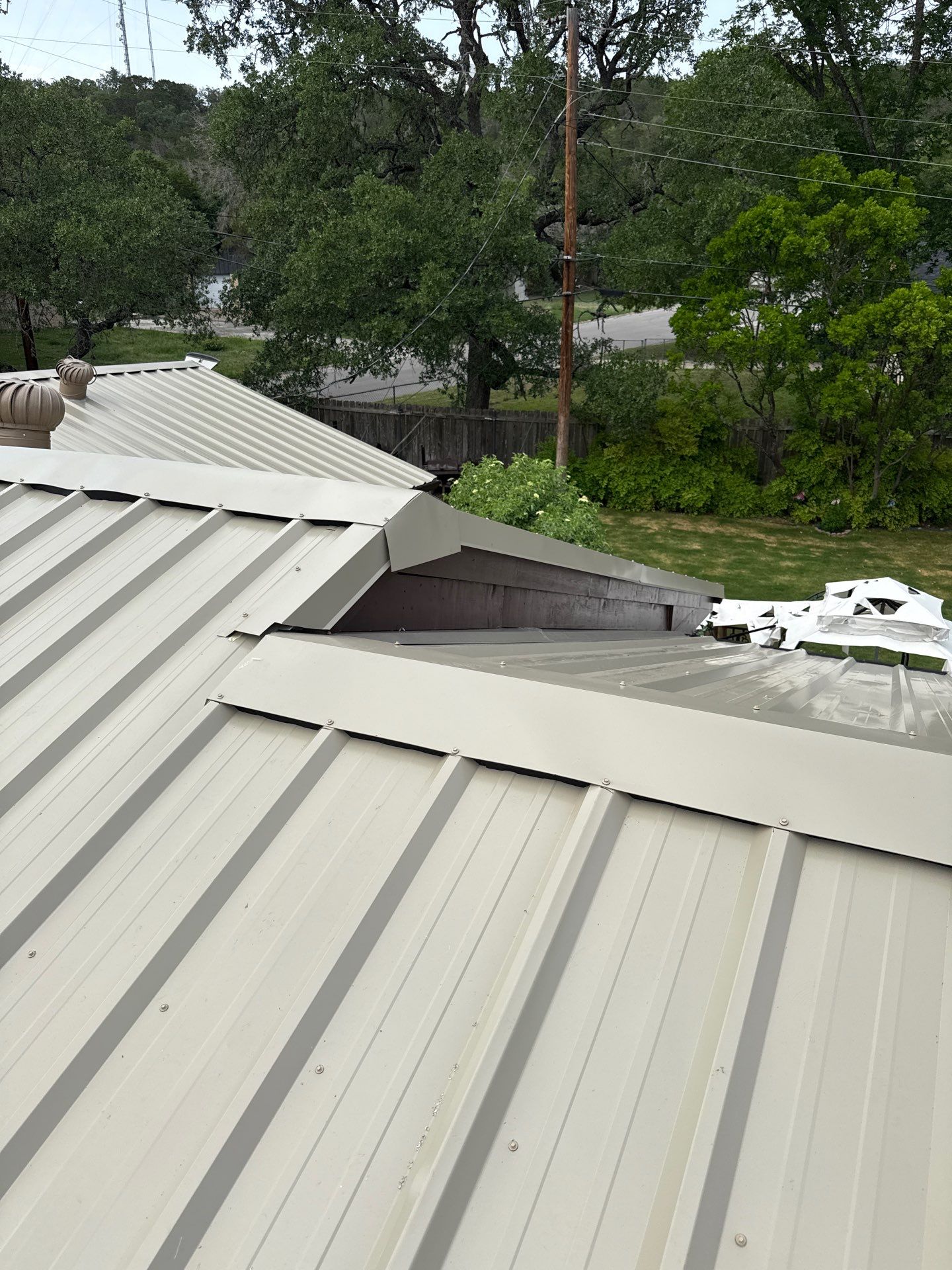 Residential Metal Roof Replacement and Custom Fascia Repair in Kerrville by Rich the Roofer LLC
