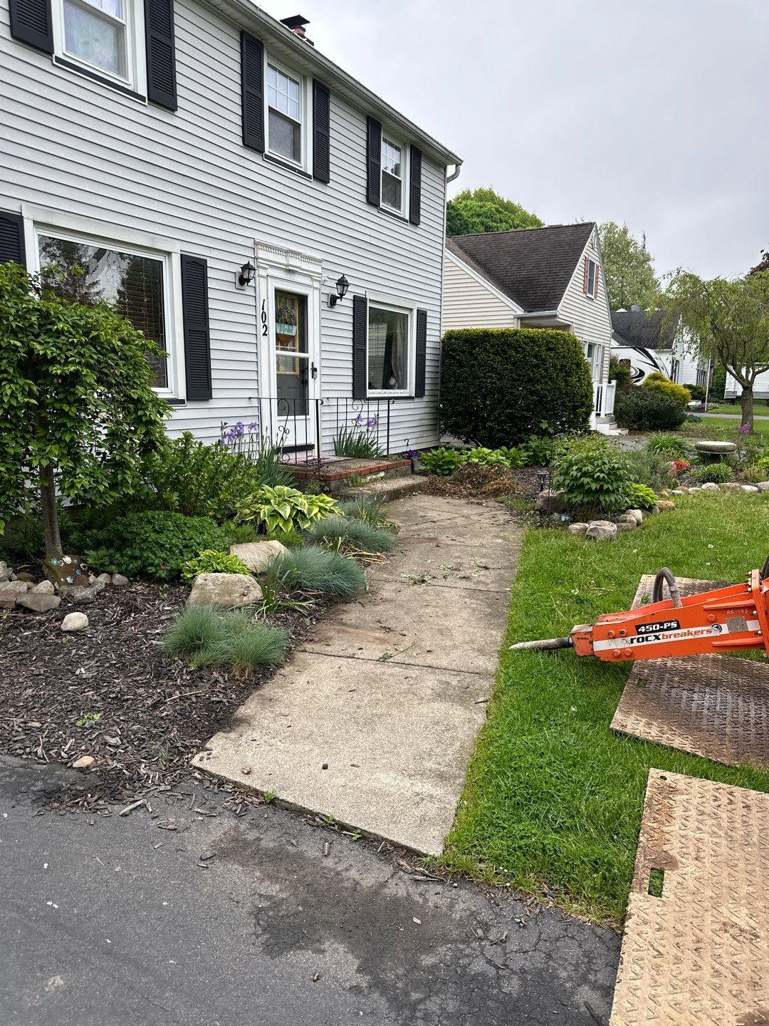 Broom Finish Walkway  by NG Masonry & Construction LLC
