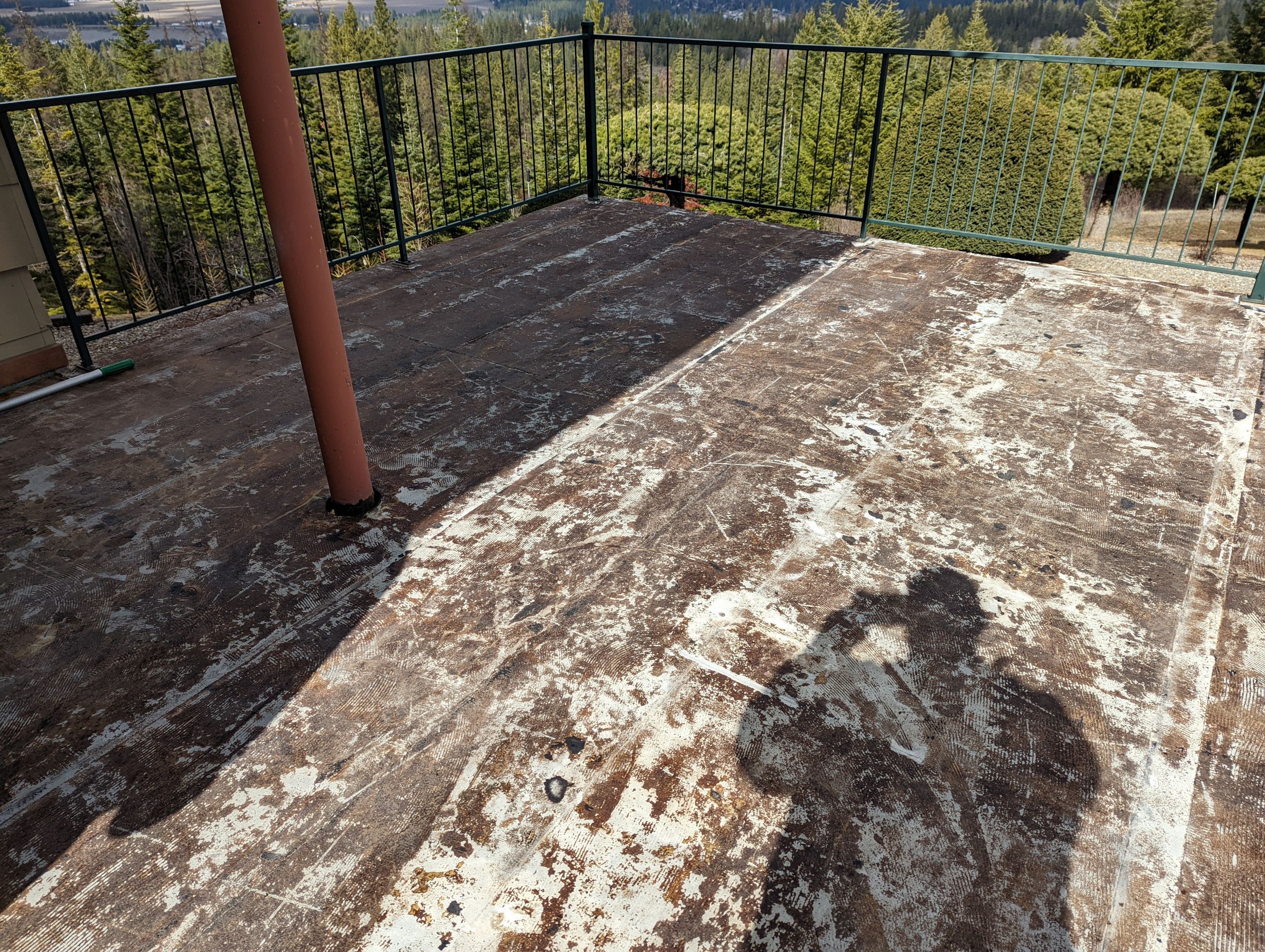 Patio Transformation using Pecan by Croc Coatings, LLC