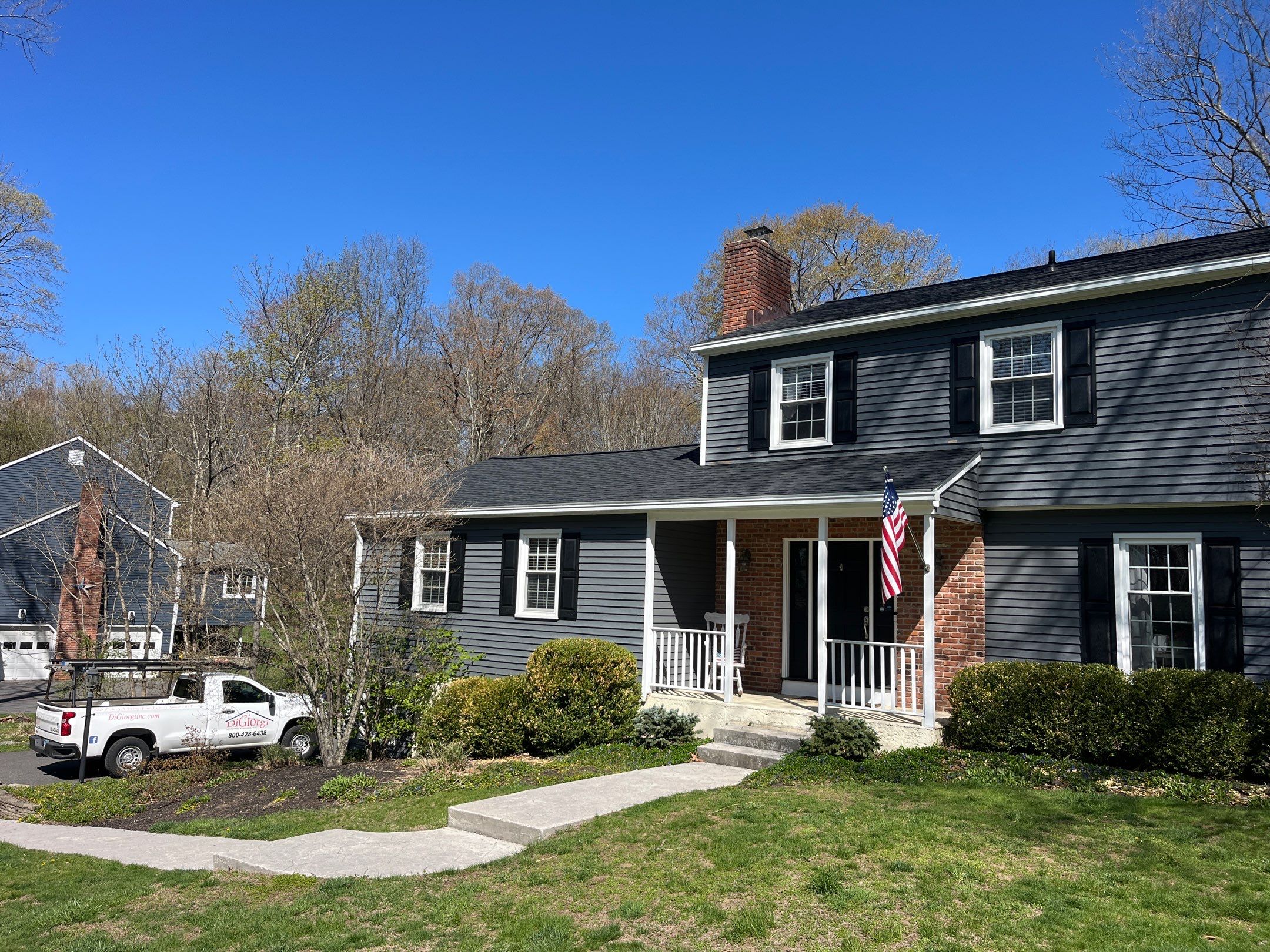 DiGiorgi installs beautiful new roof in New Milford, CT by DiGiorgi Roofing and Siding Inc