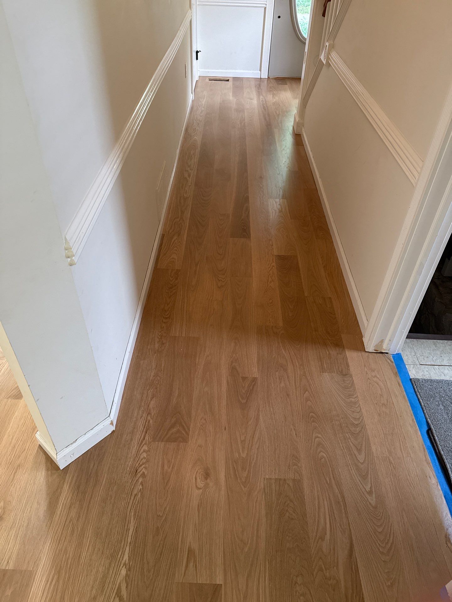 Farmhouse engineered white oak by Ann Arbor Hardwoods