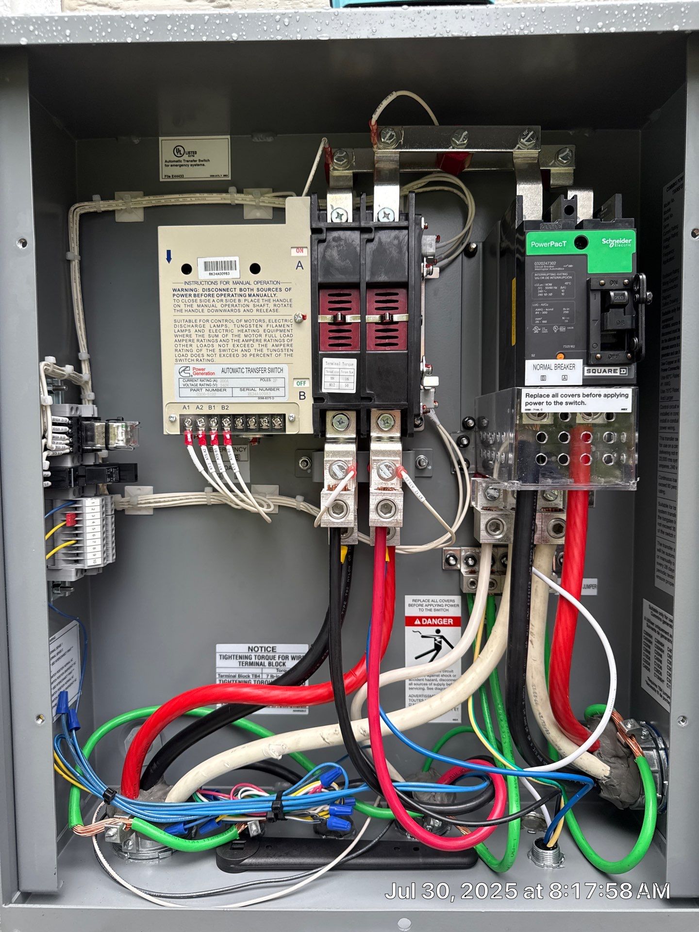 Cummins 20 kW Generator & 200 A Whole‑House Transfer Switch Installation – Caledonia, IL by GSHA Services LTD