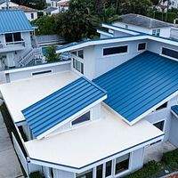.032 Aluminum 1.5" Mechanical Seam Slate Blue  by Total Roofing System The Metal Roof Experts