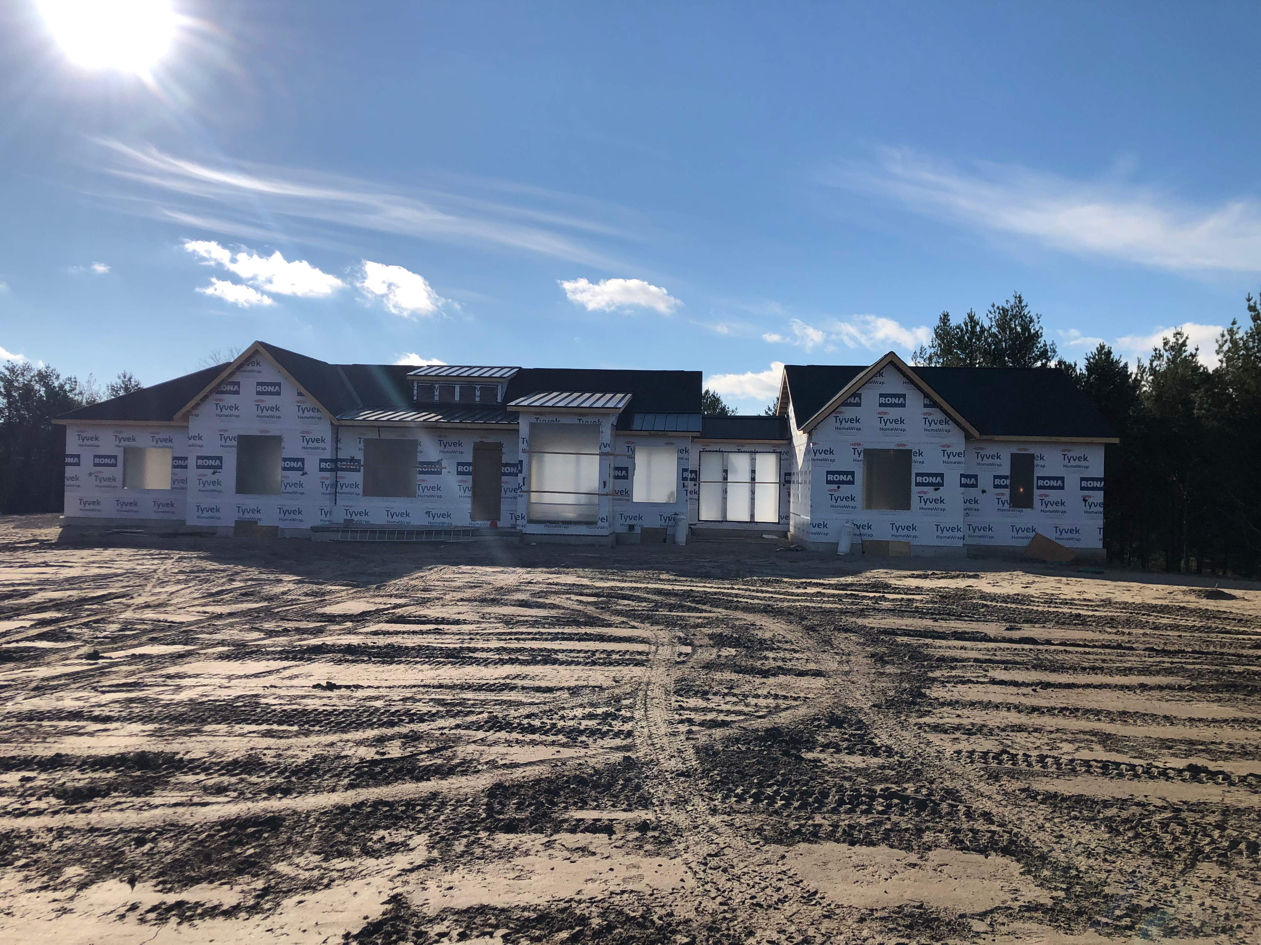 New Home Construction using 16" Standing Seam Panels, & Shingles  by Jay Carter Roofing & Sheet Metal