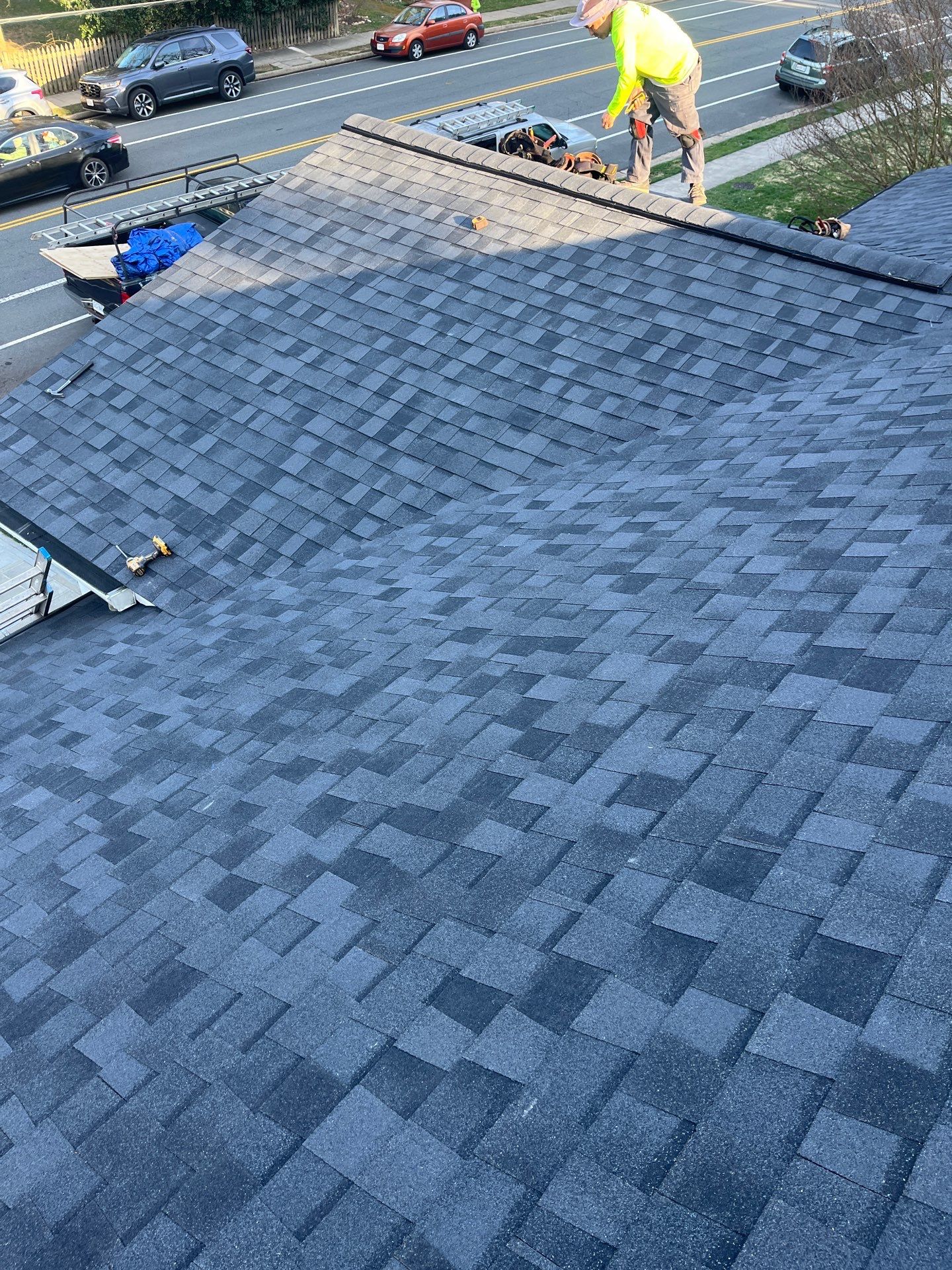 Arlington CertainTeed Landmark Pro Roof in Max Def Moire Black by RM Banning, Inc.