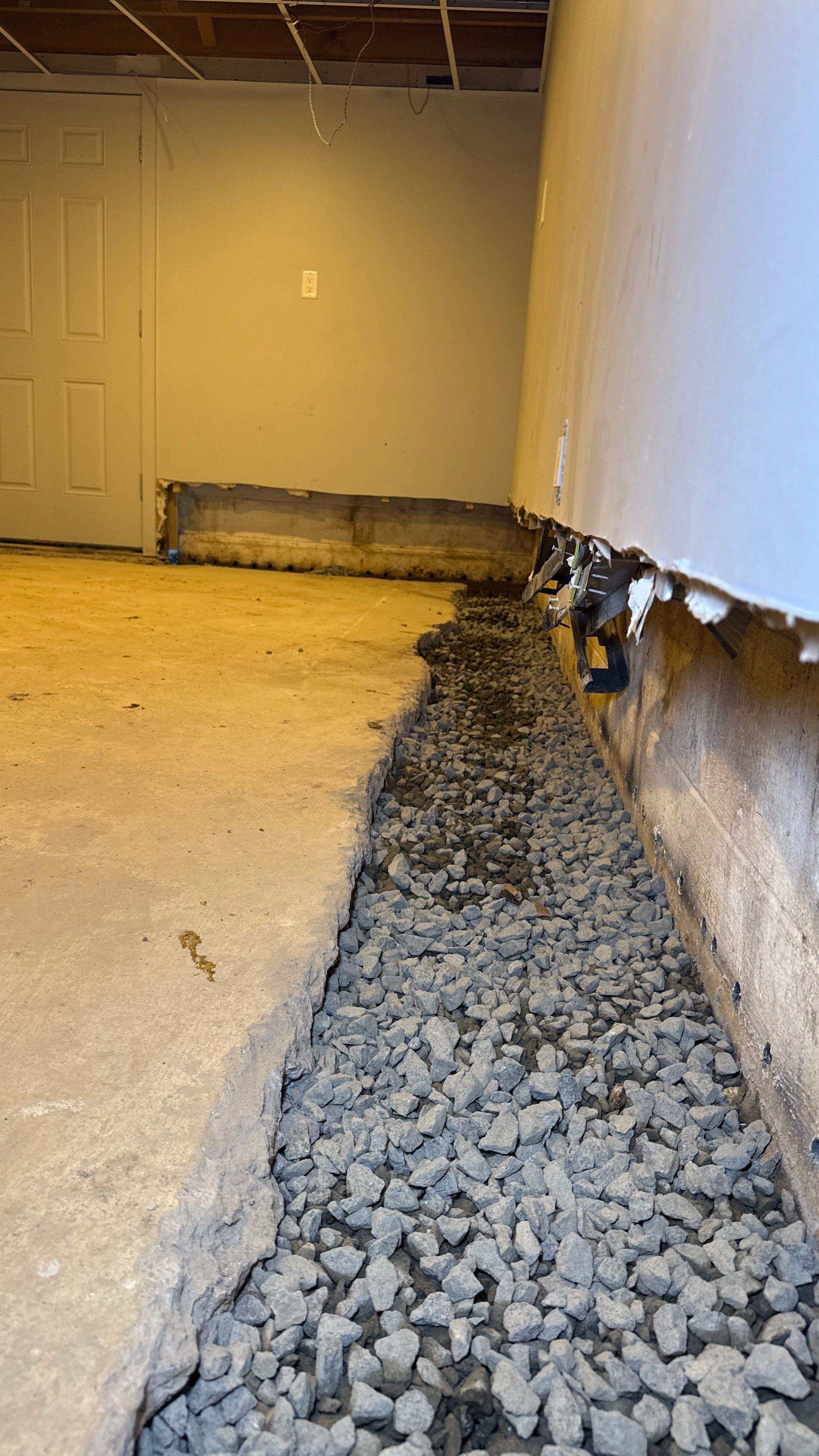 Interior French Drain in Princeton, NJ by Pure Service Pro, LLC 