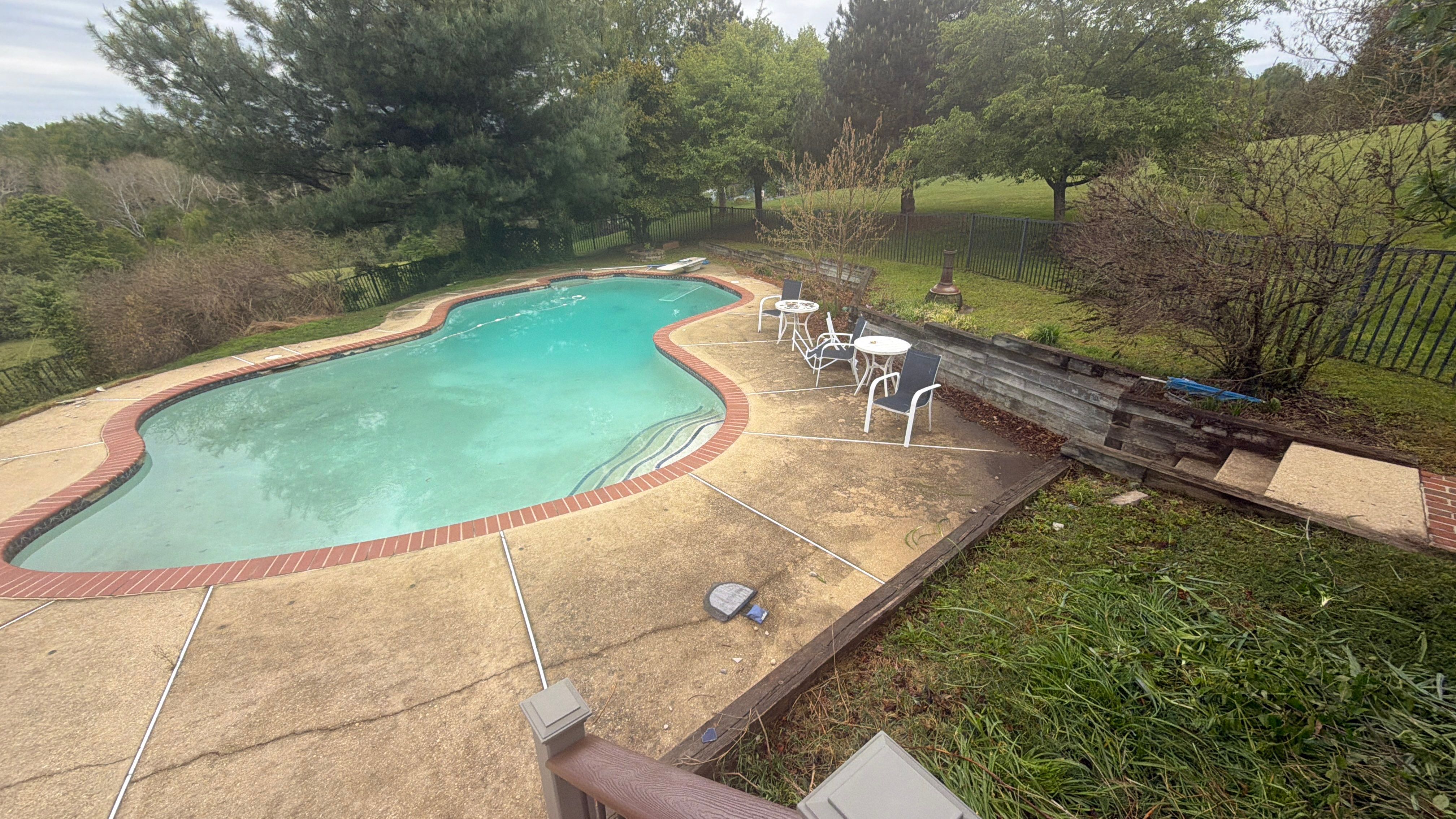 Exterior House Washing and Pool Deck Restoration in West Friendship by Baltimore Pressure Washers Inc.