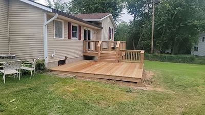 Deck Installation using Treated Lumber