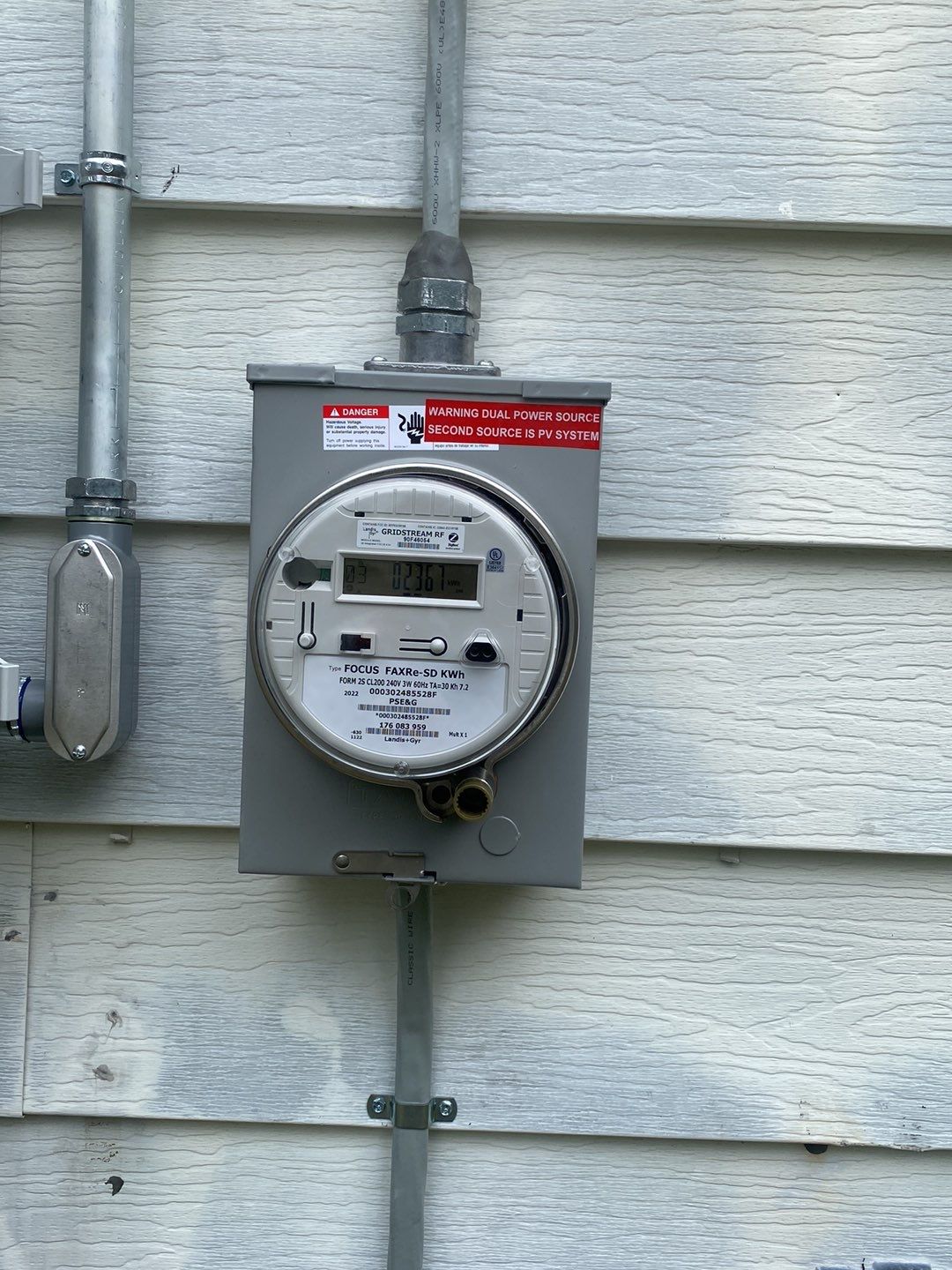 Solar Panel Installation with Exterior Service Change by Infinity Solar Systems