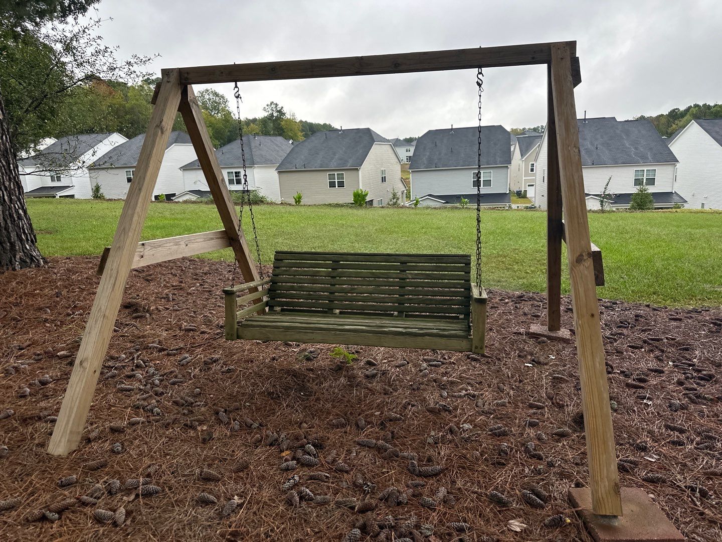 Weathered Deck and Swing using Wood Sealant by DuraSeal