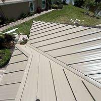 24ga 1.5" Mechanical Seam Sierra Tan by Total Roofing System The Metal Roof Experts