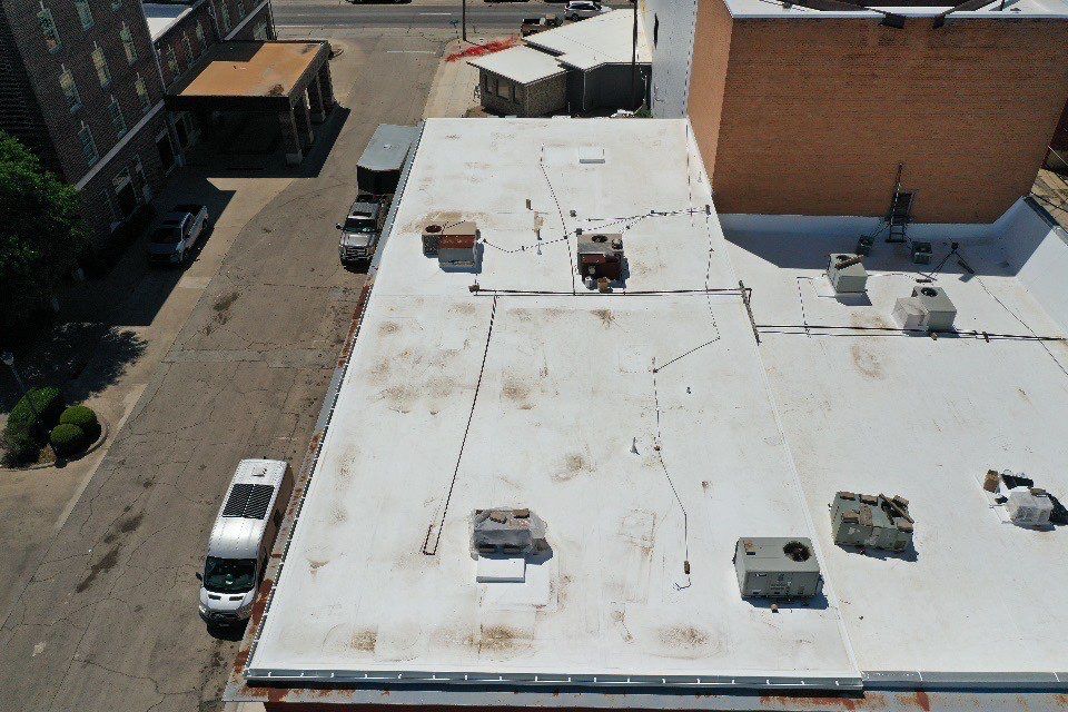 Commercial TPO Flat Roof in Cleburne, Tx by DT Roofing - Seth Wells