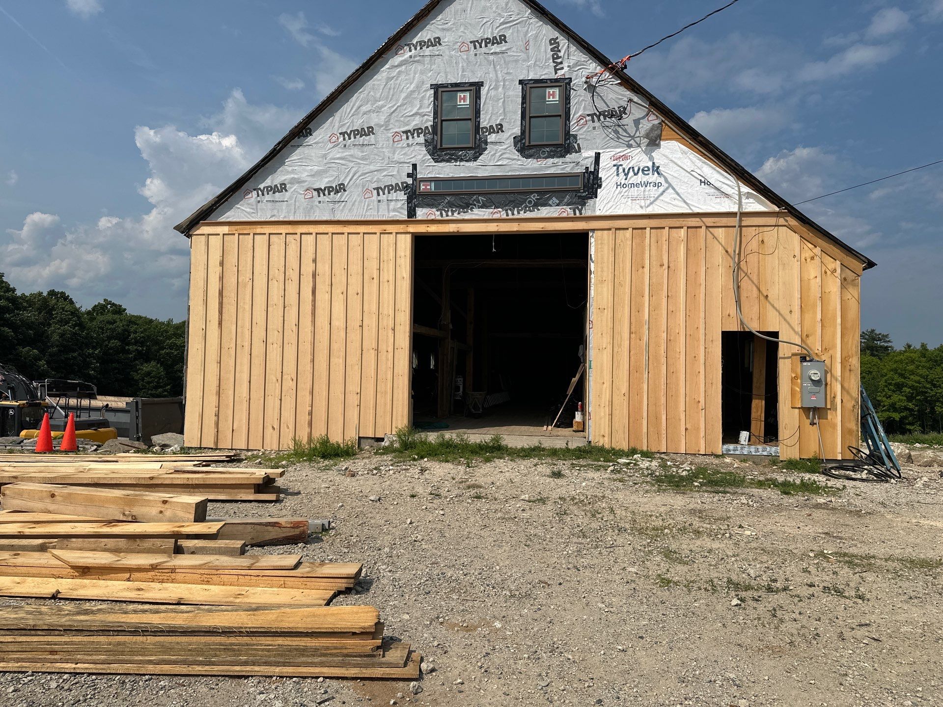 Barn Renovation in Sanford, Maine by B's Roofing & Construction LLC
