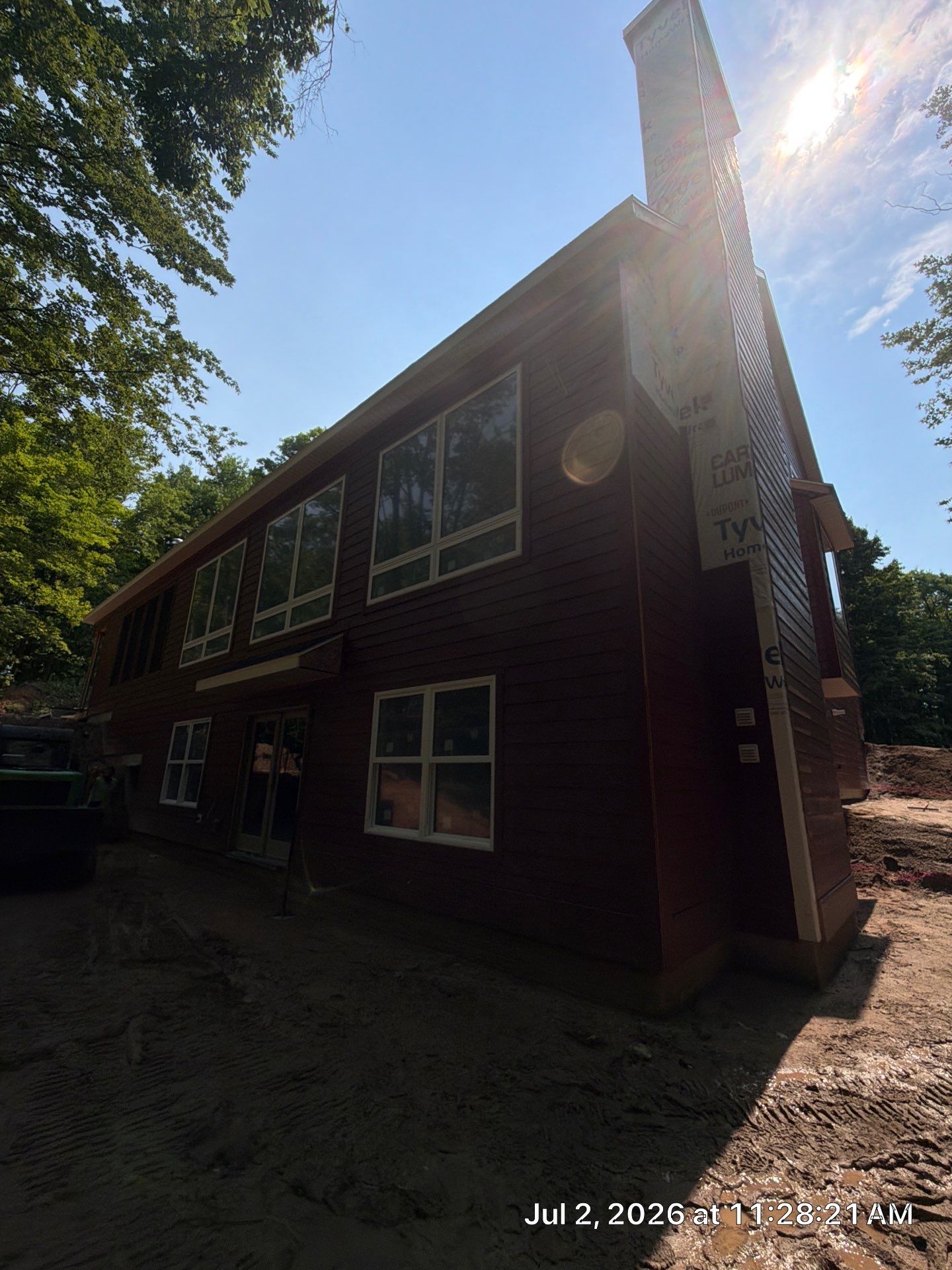 Gutter and Gutter Helmet Installation for Charlevoix Residential Project by Rainbow Seamless Systems