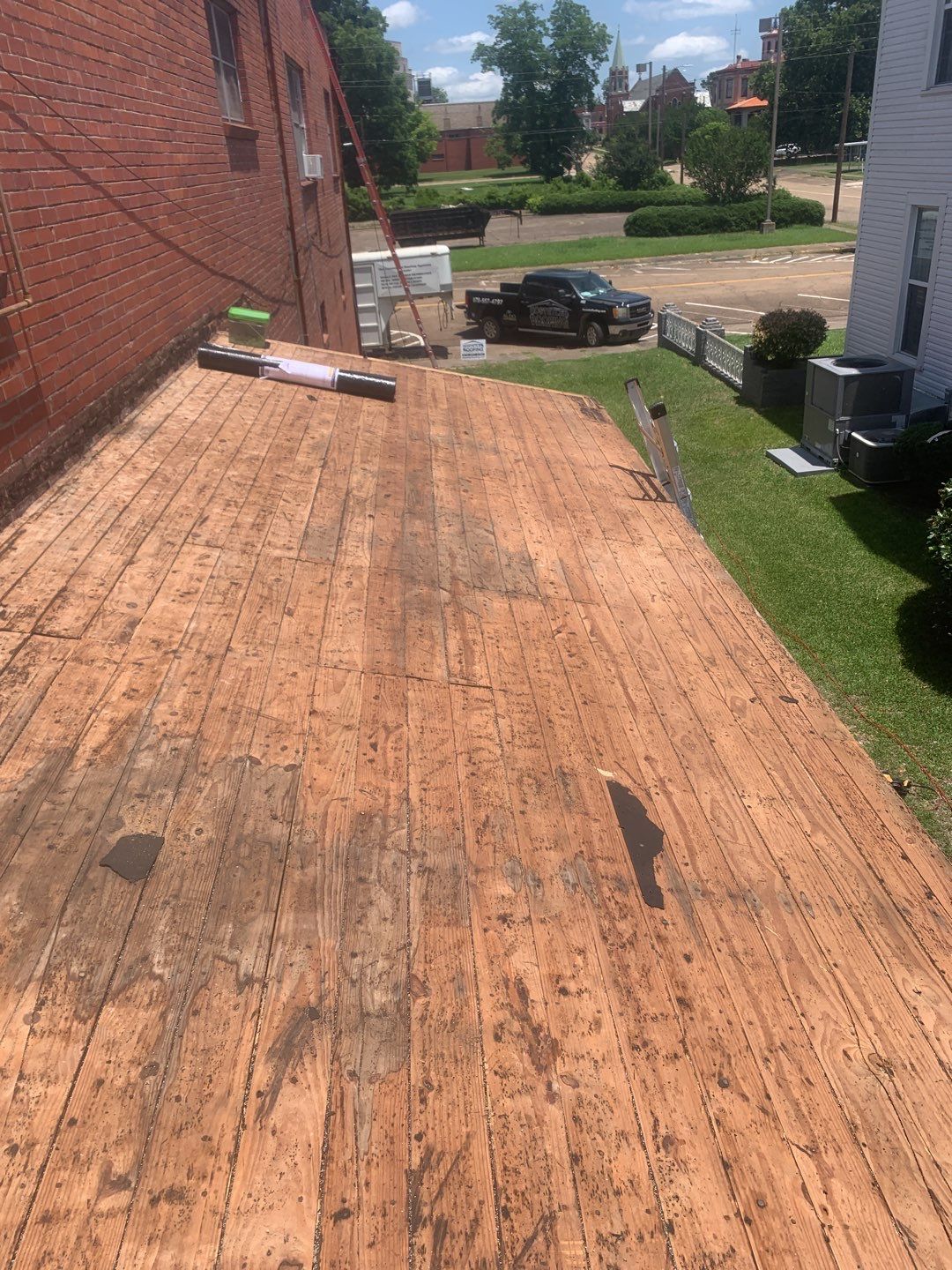 Commercial Roofing Installation using 50 mil PVC by Hostetler Roofing