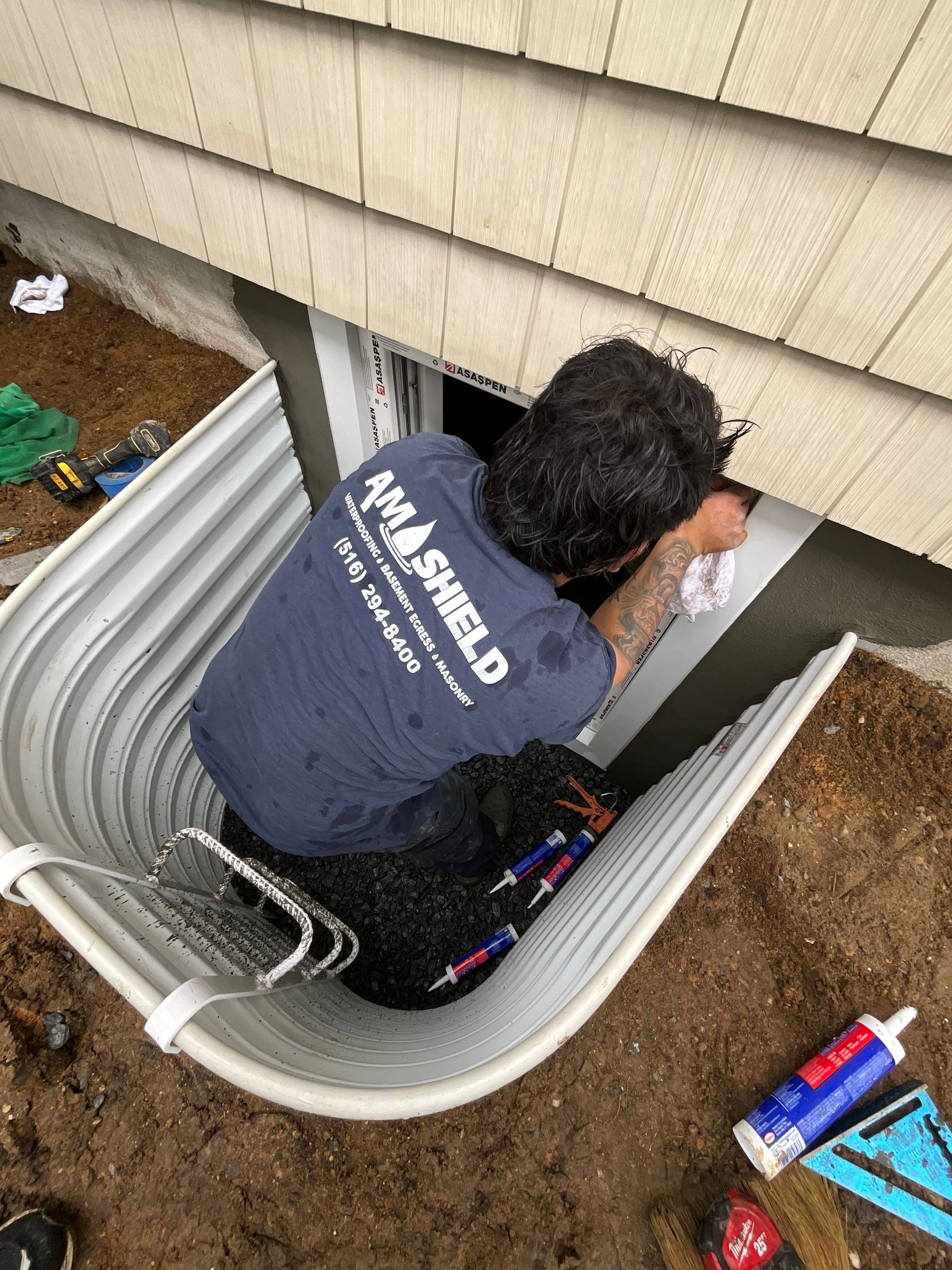 Princeton St, Garden City, NY 11530 by A.M. Shield Waterproofing, Corp.