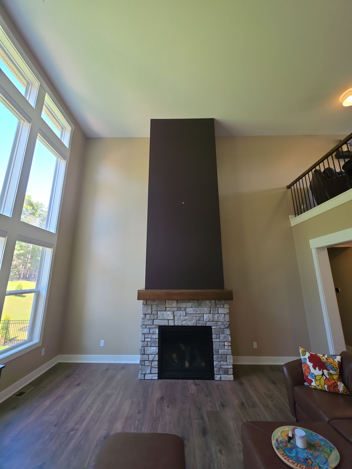 Interior Painting and Two-Story Accent Wall Transformation in Grand Haven by Gordon Painting