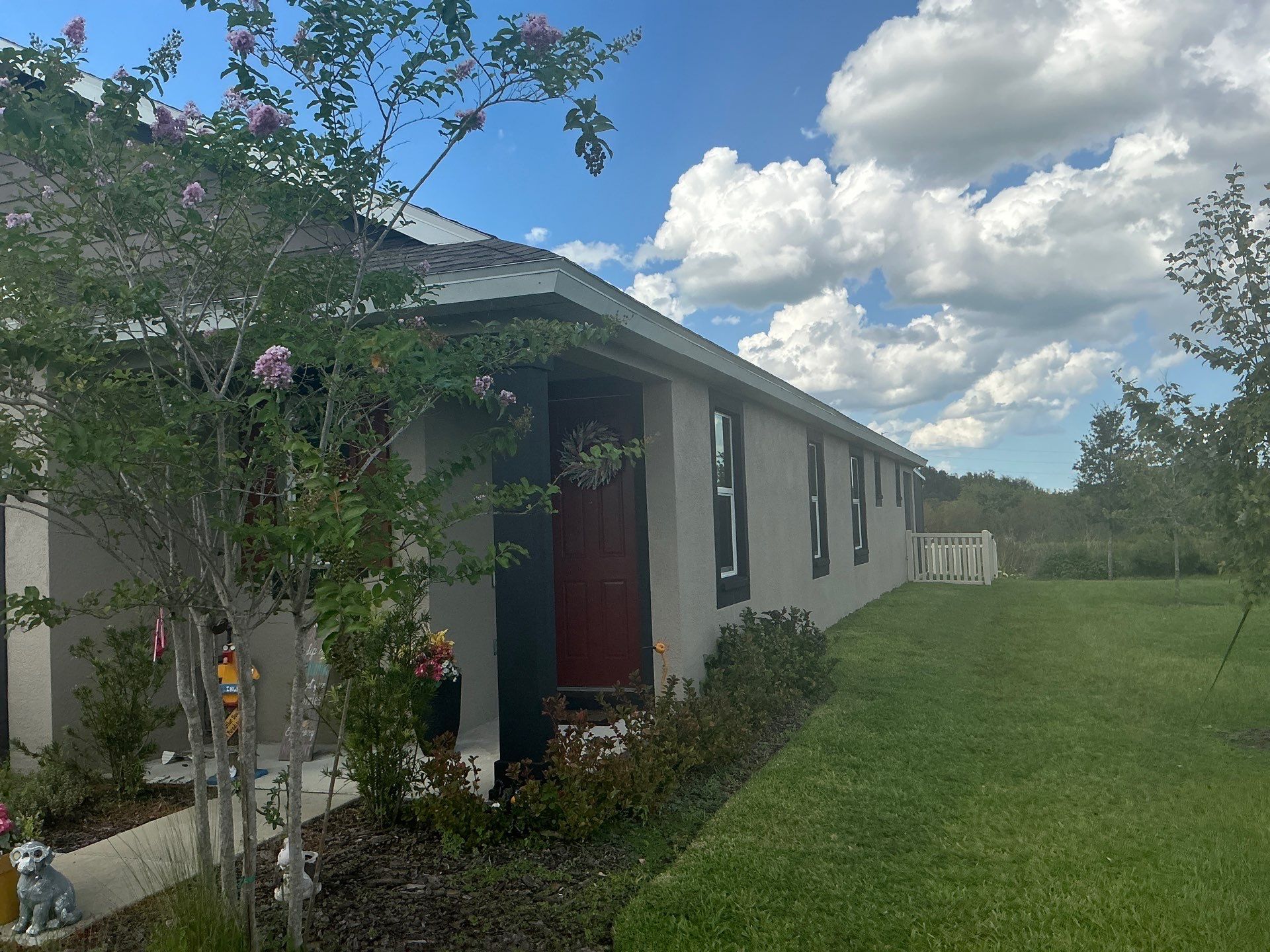 3X4 elbow Downspouts using Musket Brown Seamless Gutters in Lakeland FL by Gutter Professors