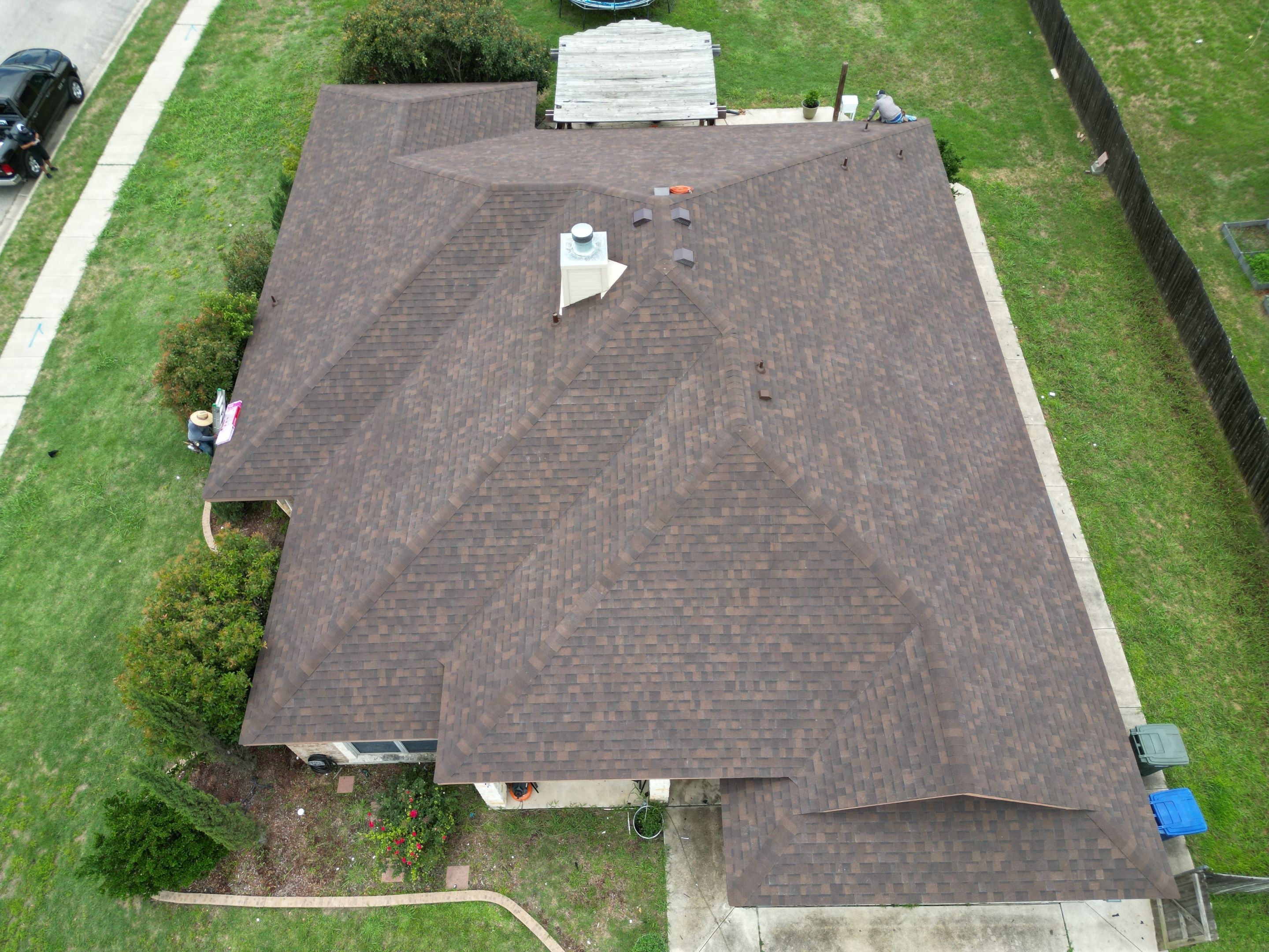 Residential Roof Replacement using Owens Corning - Oakridge - Brownwood by Action Exteriors Austin