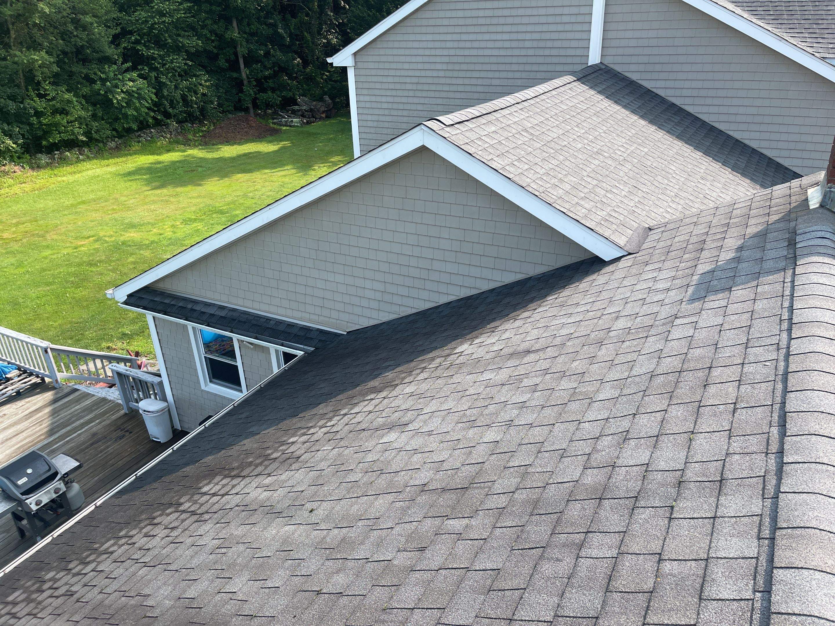 Residential Roofing Installation using Owens Corning TruDefinition Estate Gray by A Plus Exterior