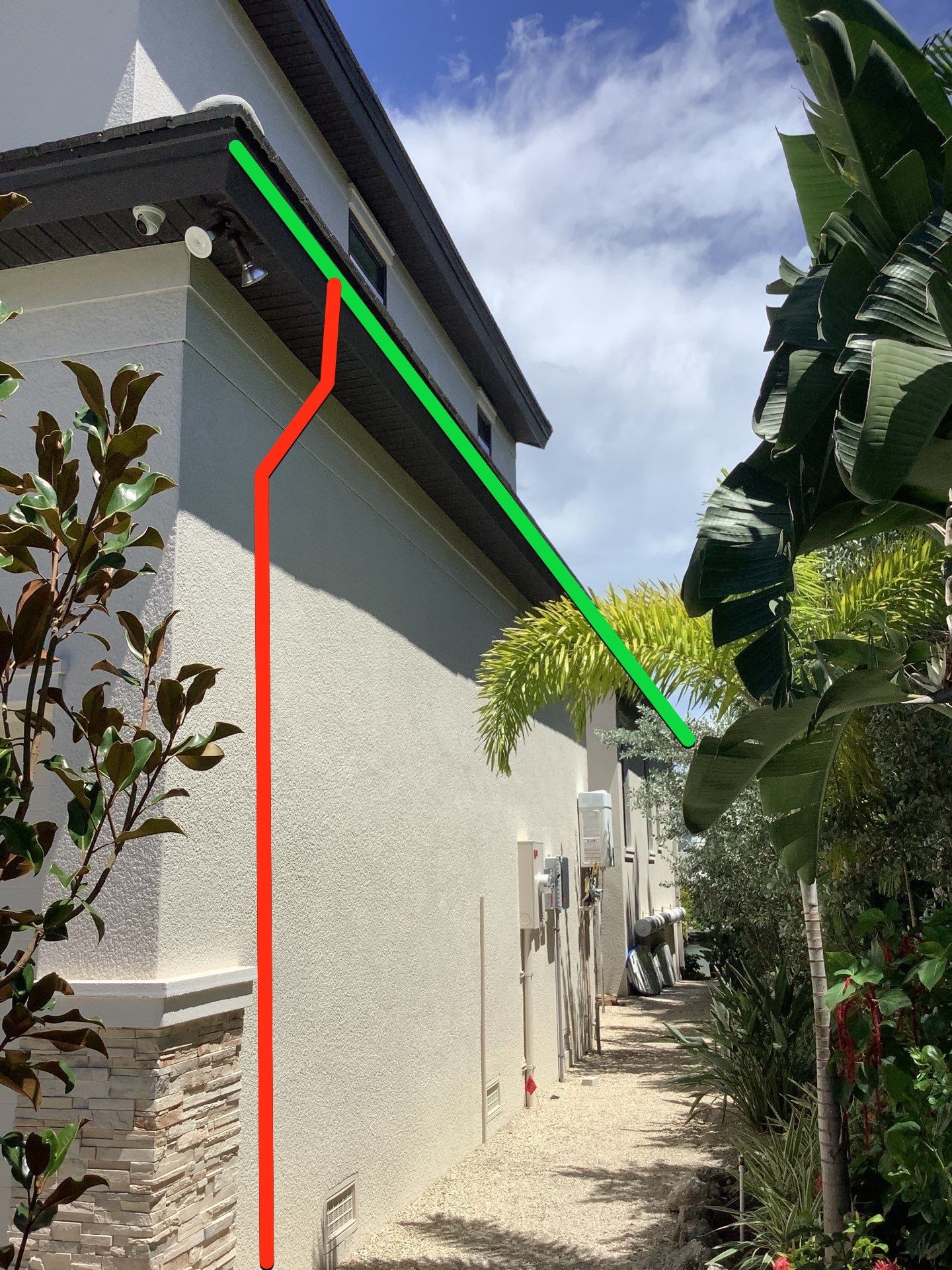 Bronze Gutters and Almond Downspouts in Longboat Key FL by Gutter Professors