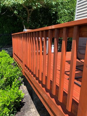 Deck Restoration using Armstrong-Clark Sierra Redwood