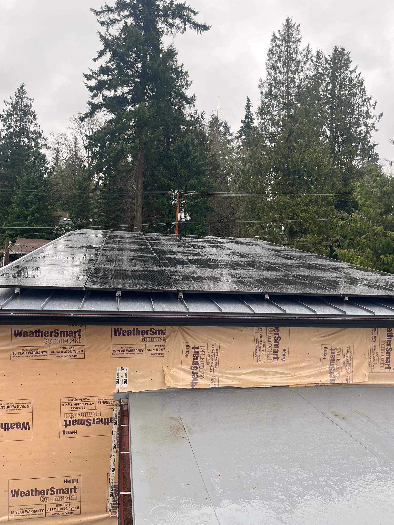 New Construction Roof Installation in Indianola, WA by Hanley Construction