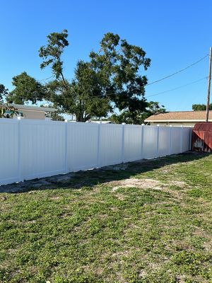 Vinyl Fence Installation using Vinyl Privacy Fence