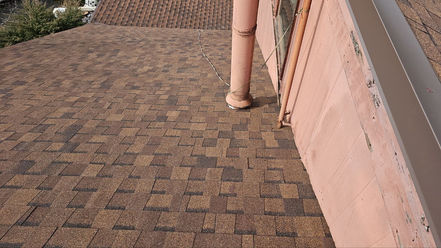 Atlas Pinnacle, Color, Burnt Hickory, Drip Edge, Color, Royal Brown by Eagle Eye Roofing