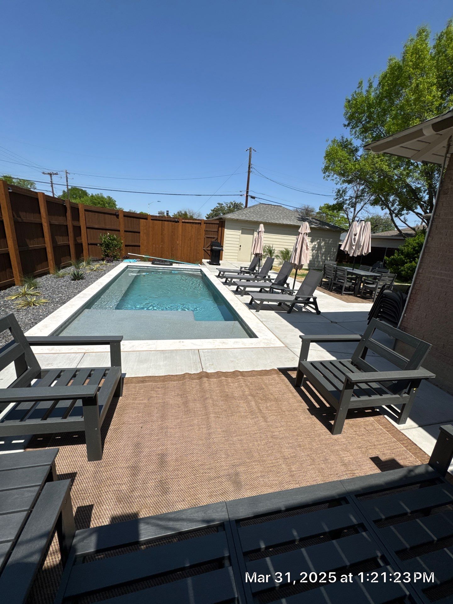 Sleek Modern Rectangular Pool by Pinnacle Pools and Spas - DFW